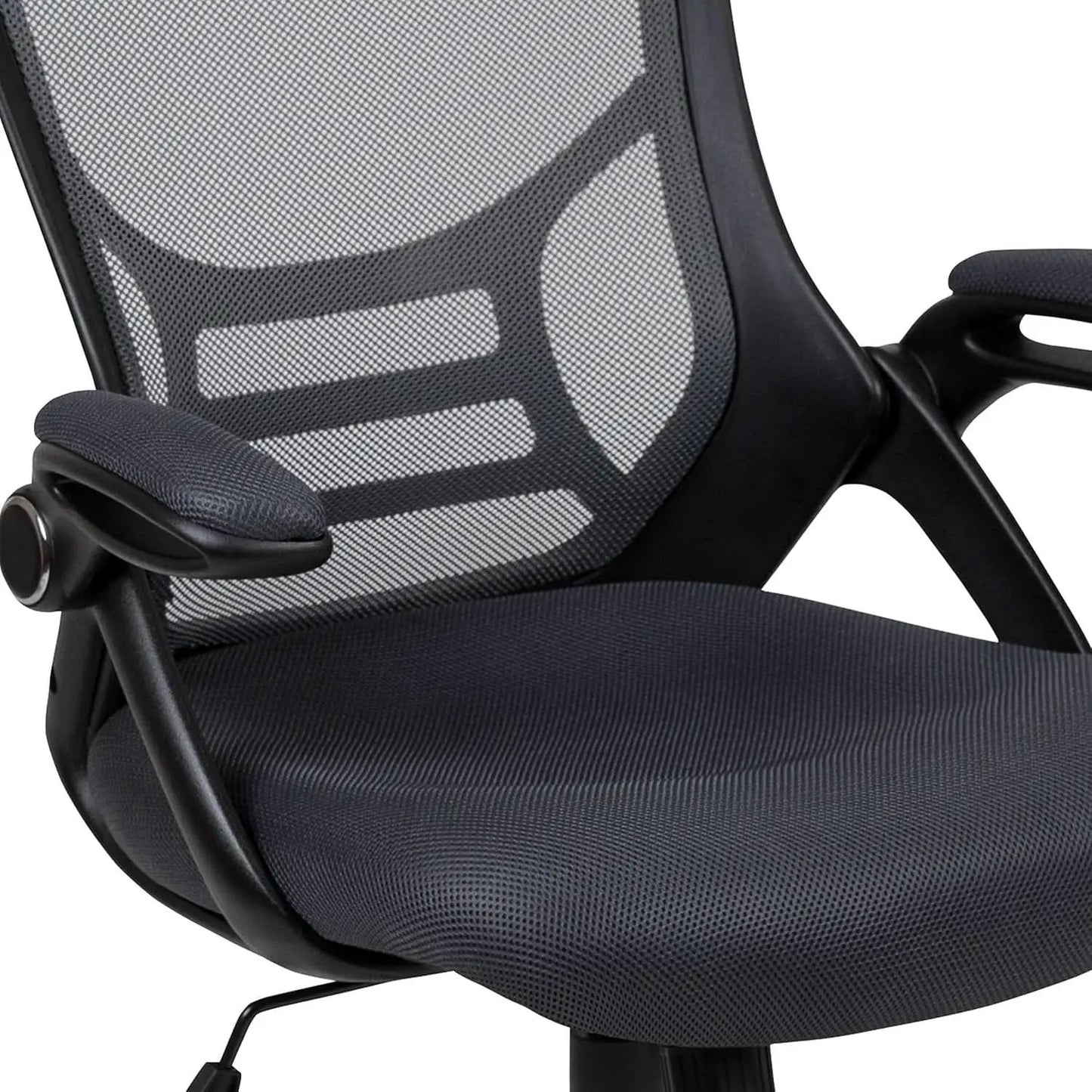 Porter High Back Swivel Office Chair With Adjustable Lumbar Support Black from PriceLows™