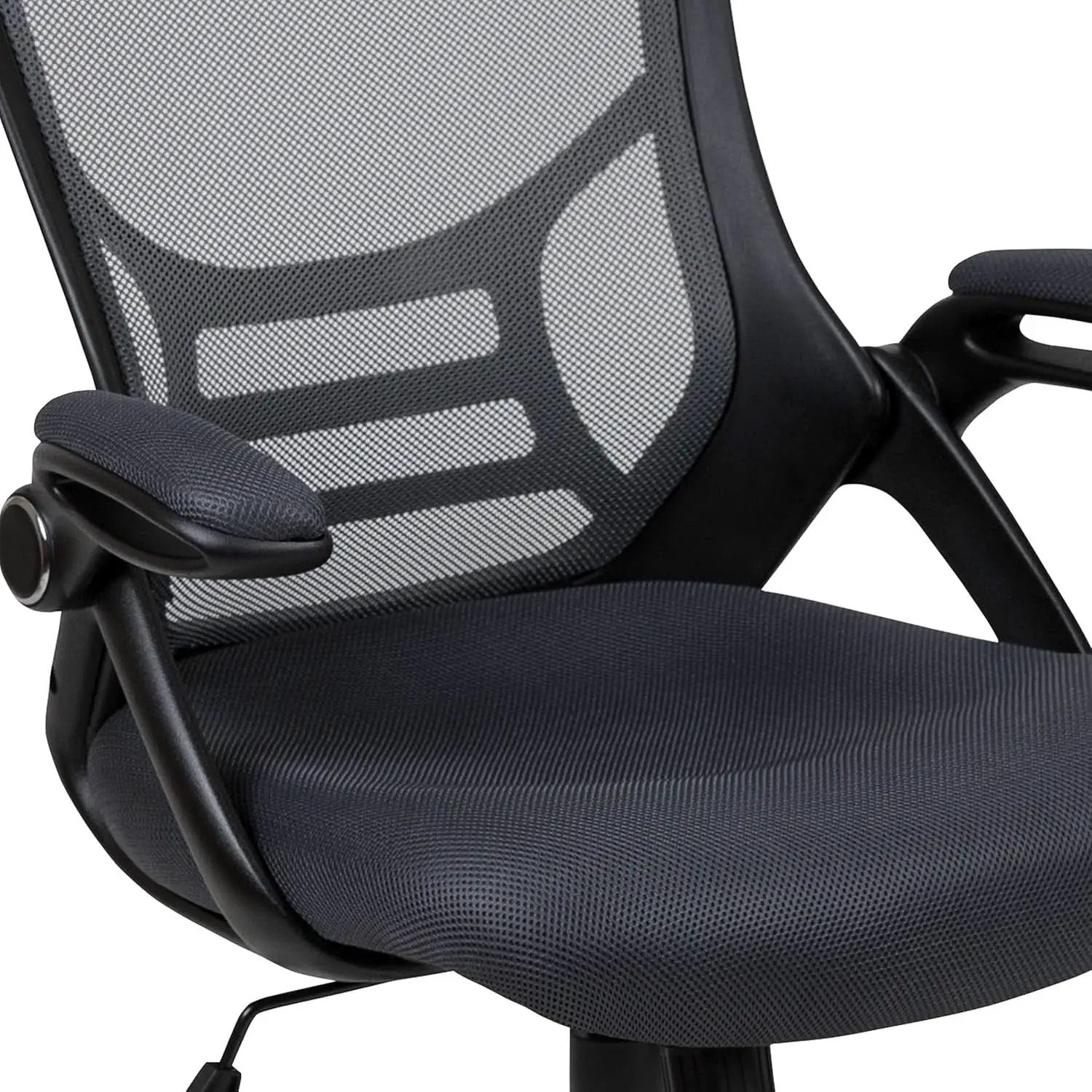 Porter High Back Swivel Office Chair With Adjustable Lumbar Support Black from PriceLows™