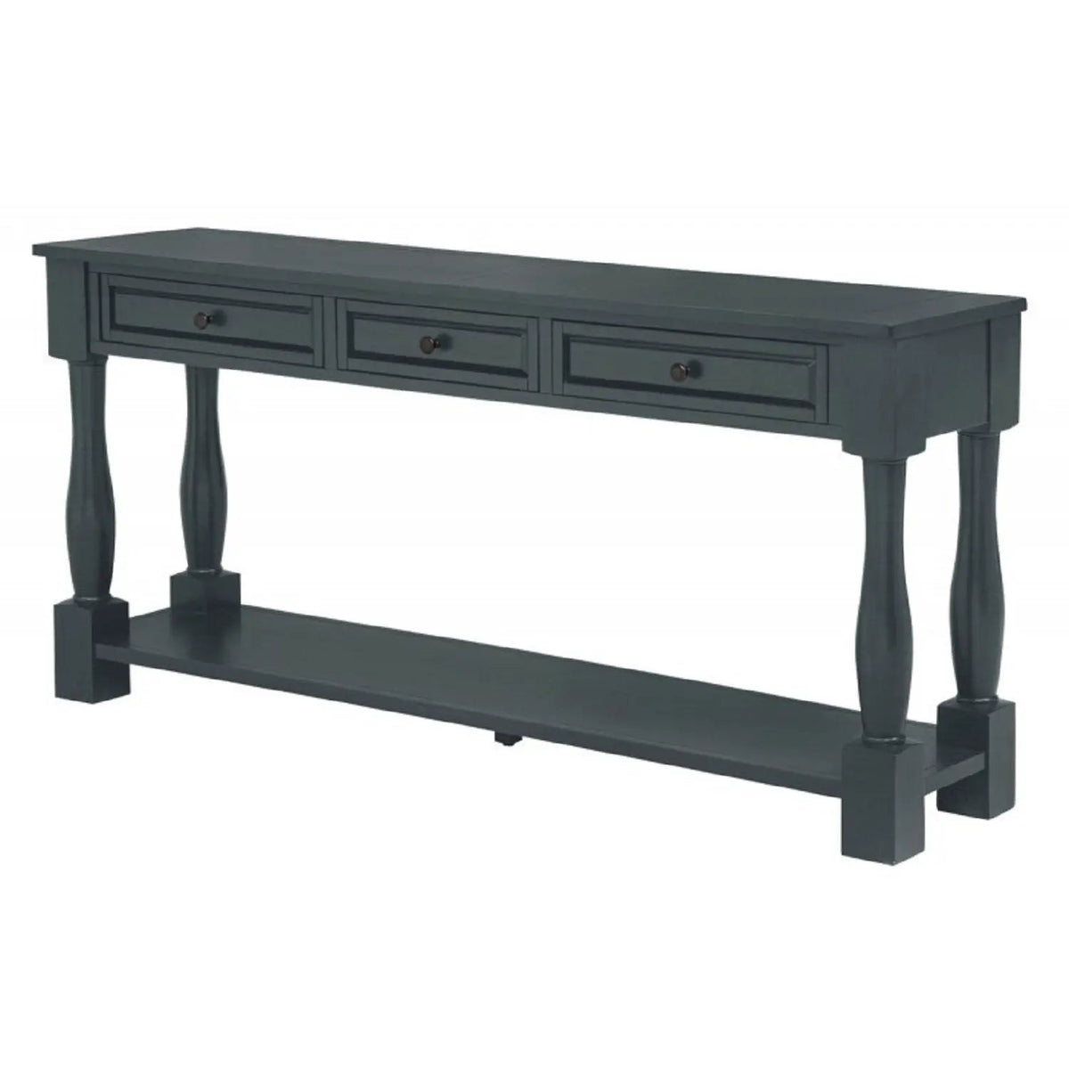 Console Table | Acacia Wood | 3 Drawers | Storage Shelf