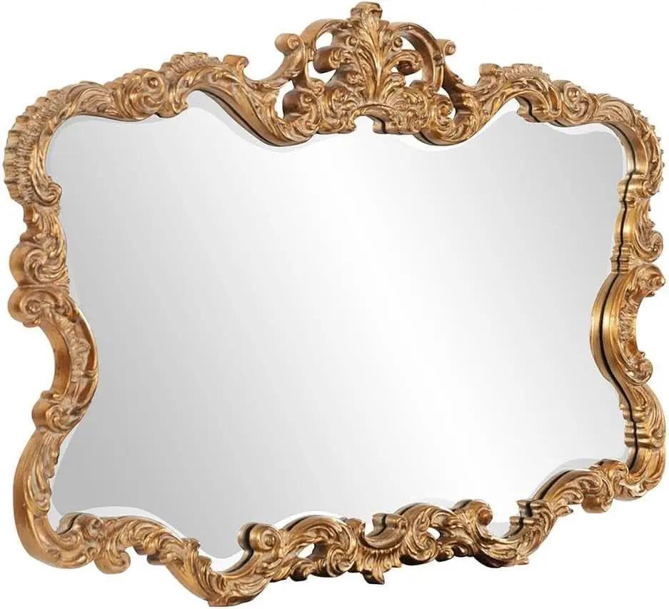 Antiqued Talida 27 X 38 Inch Gold Leaf Wall Mirror from PriceLows™