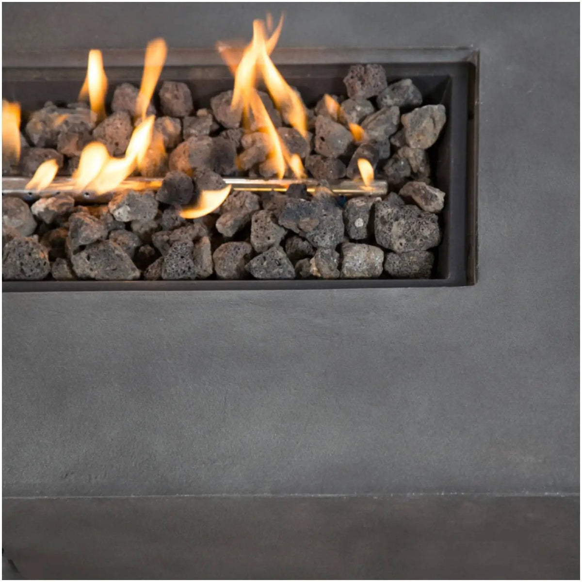 Gas Fire Pit Table | Propane Or Natural Gas | Fiber Concrete | Push-Button Control Panel