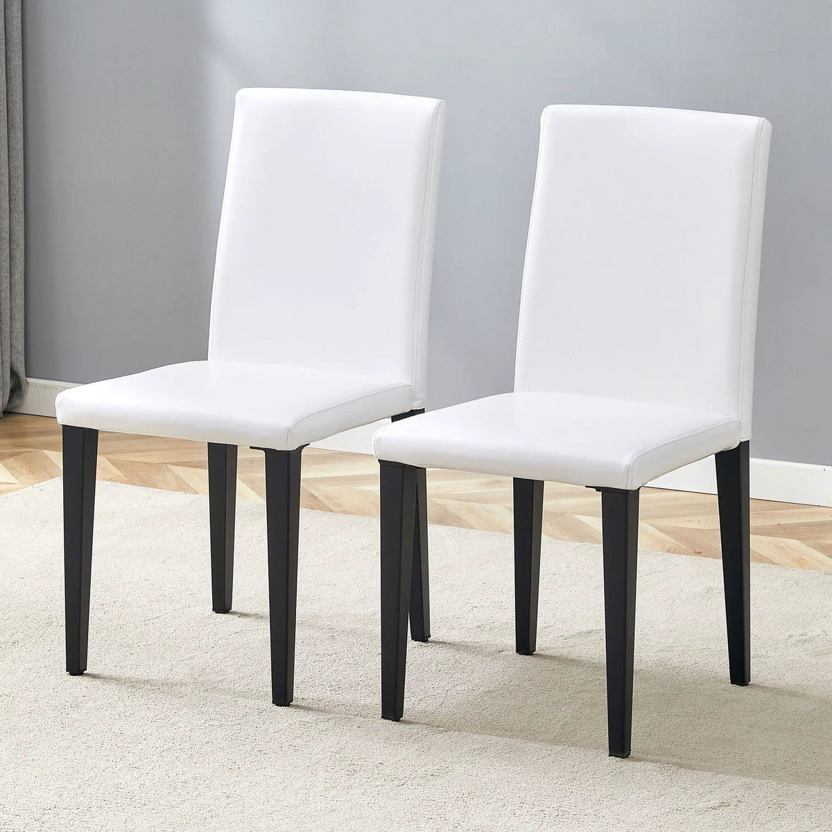 Versatile Dining Chairs | Metal Legs | Minimalist Nordic Style | PU Feel