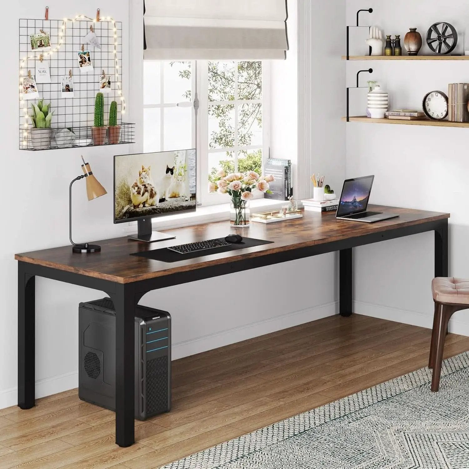 78 Inch Extra Long Two Person Computer Desk For Home Office from PriceLows™