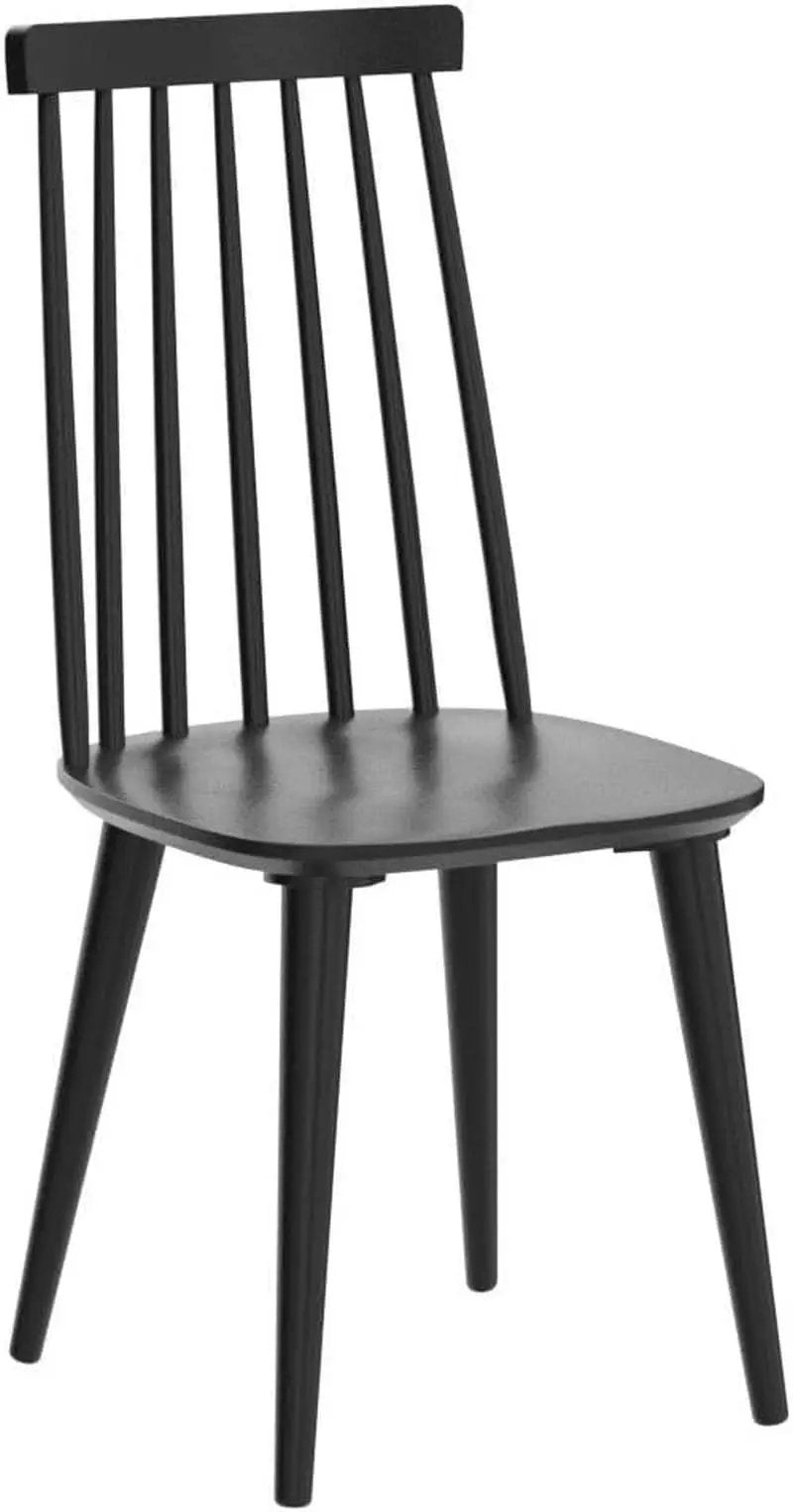 Antique Walnut Hardwood Spindle Back Dining Chairs from PriceLows™