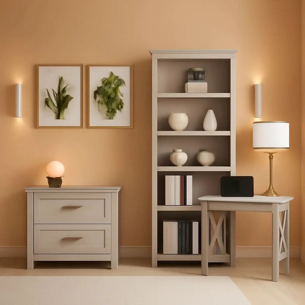 48W Writing Desk With Lateral File Cabinet Home Office Furniture from PriceLows™