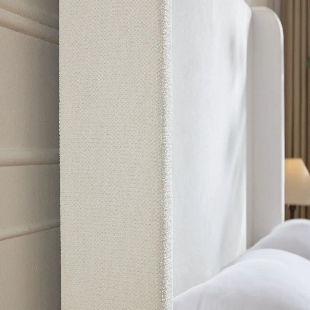 Harper Tall Headboard Upholstered Bed | Elegant Simplicity | No Box Spring Needed | 54 Inch Height
