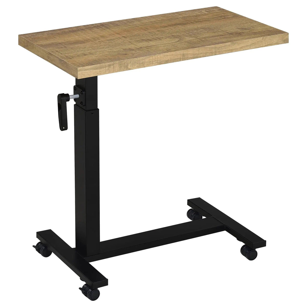 Westpark Height Adjustable Mobile Bedroom C-Table Mango | 28 x 15.5 x 27.75 in | Steel & Wood | Bedroom