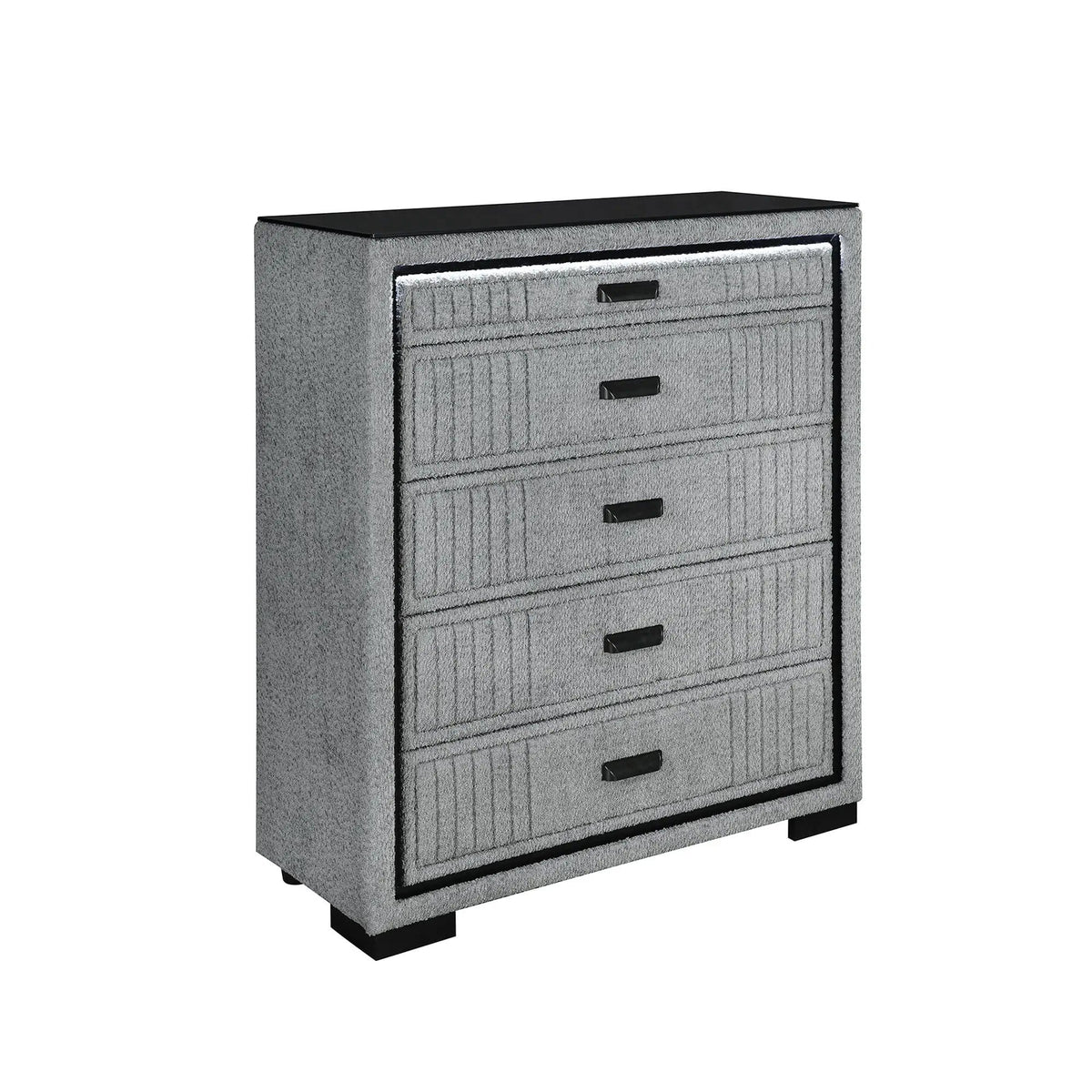 Isaiah 5 Piece Bedroom Set With TV Lift-LED, Speakers And Fireplace | 5-Piece Set | Bedroom Furniture | Bedroom