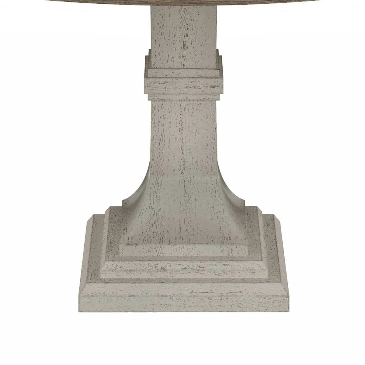 Tannen Round Dining Table | 59 x 59 x 30 in | Dining Room Furniture | White / Gray