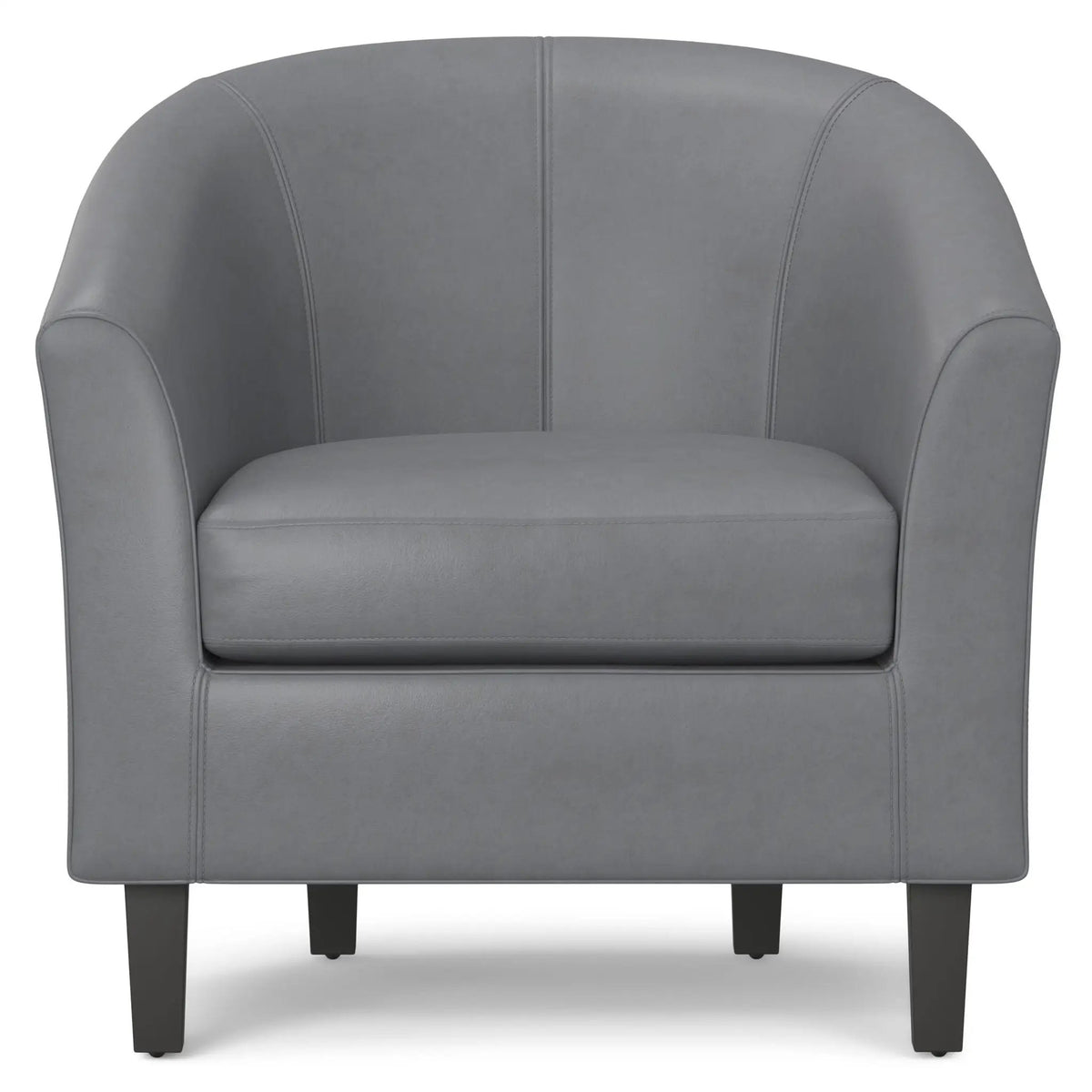 Austin Transitional Tub Chair | Curved Back | Top Stitching Detail | Kiln-Dried Wood Frame