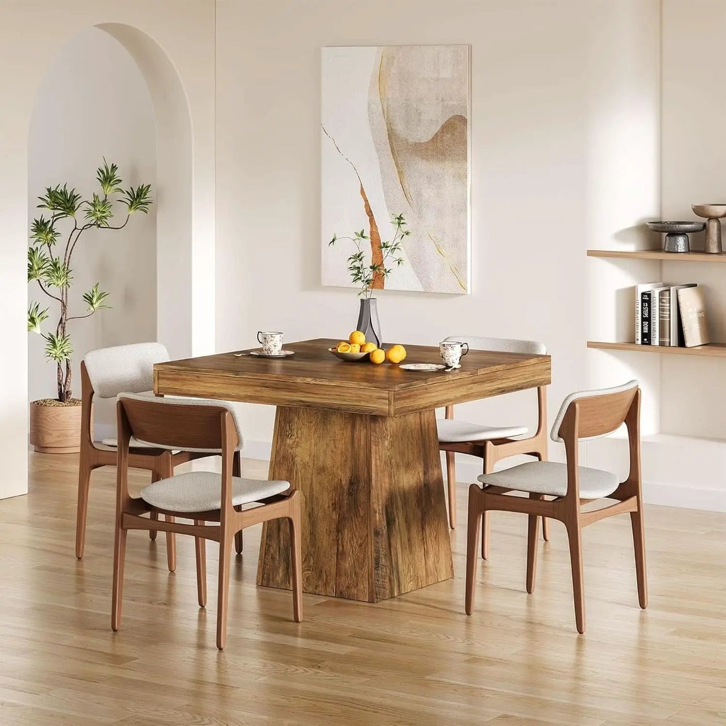 Walnut 31 5 Inch Farmhouse Dining Table For Small Spaces from PriceLows™