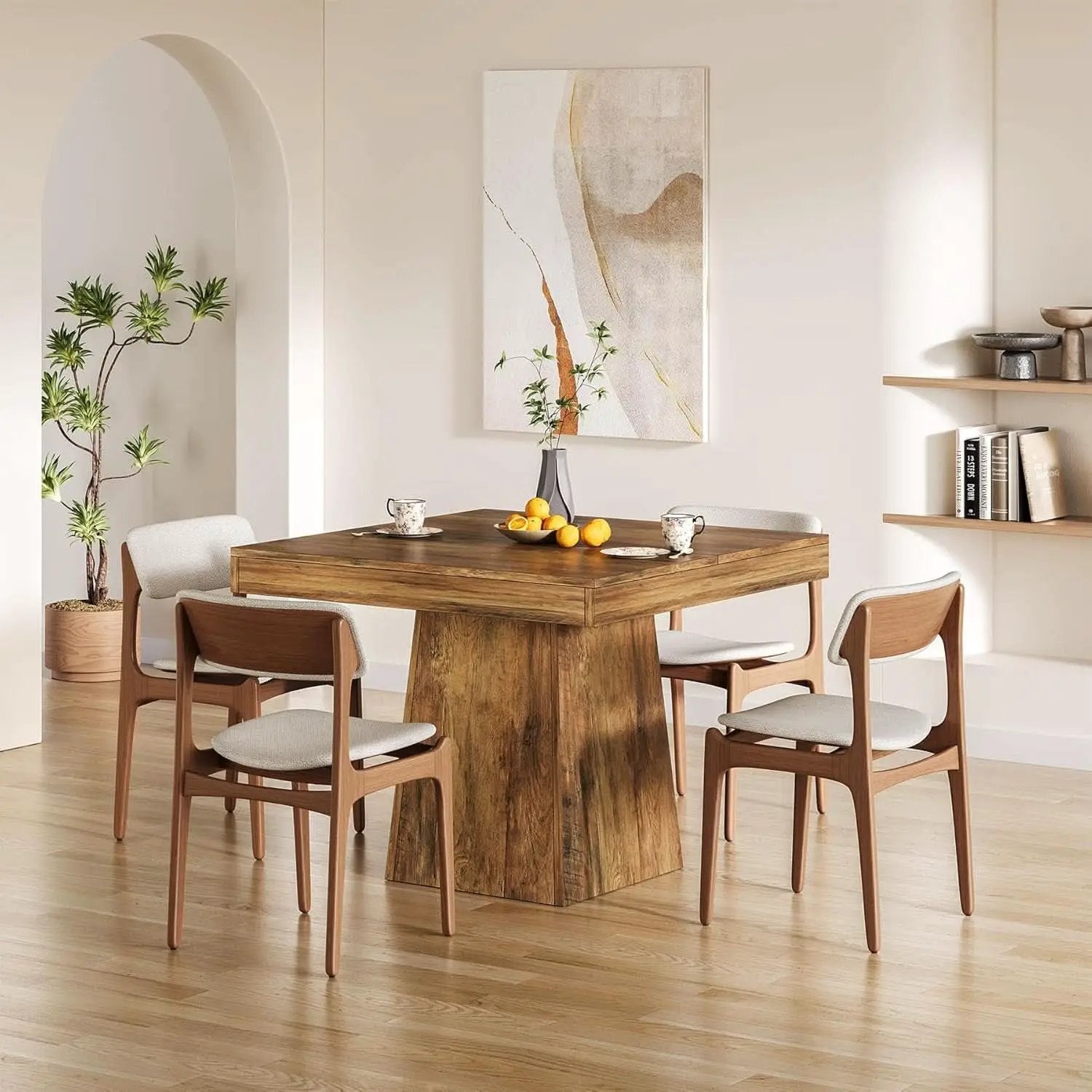 Walnut 31 5 Inch Farmhouse Dining Table For Small Spaces from PriceLows™