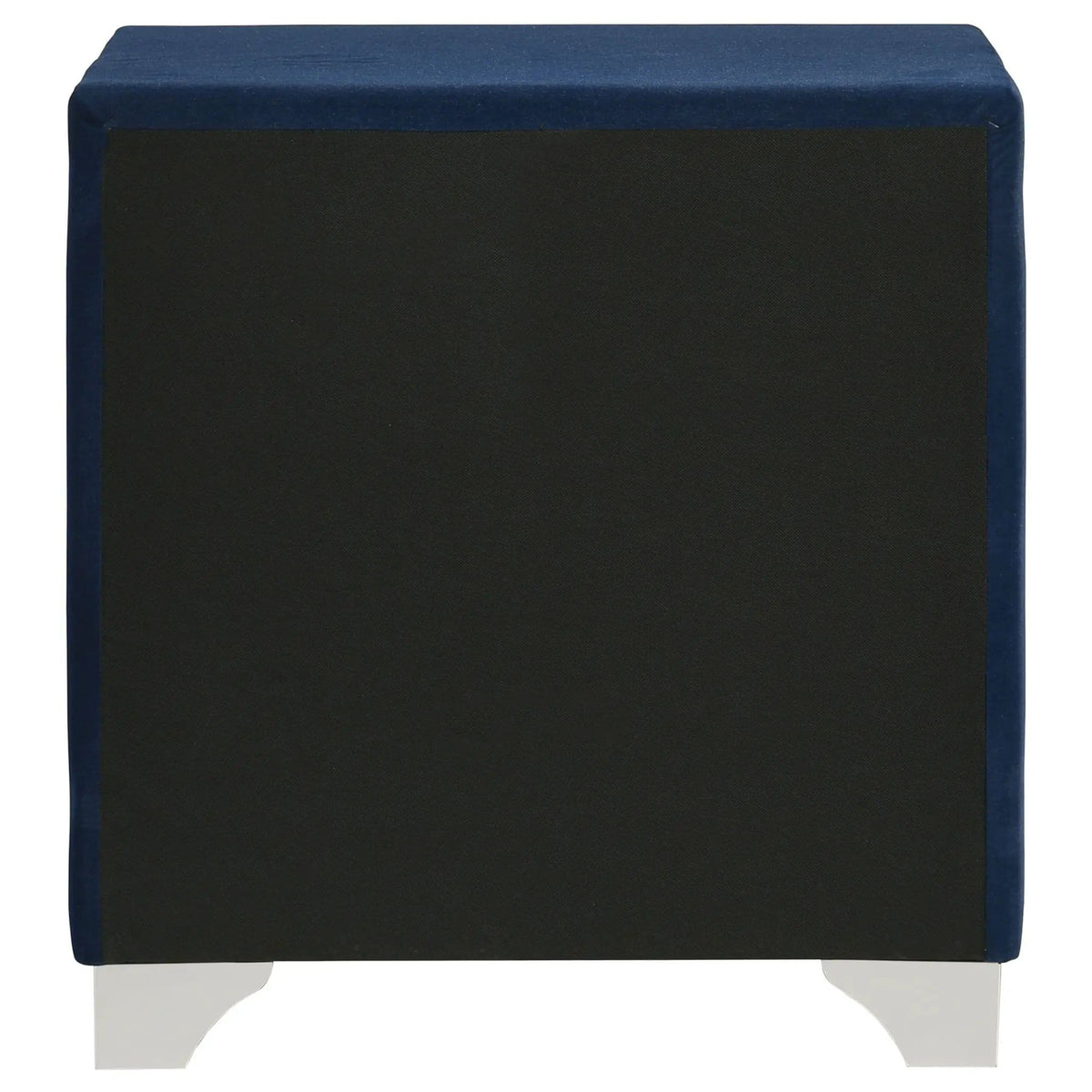Melody Upholstered 2-drawer Nightstand Pacific | 24 x 19.5 x 25.5 in | Velvet & Metal | Blue