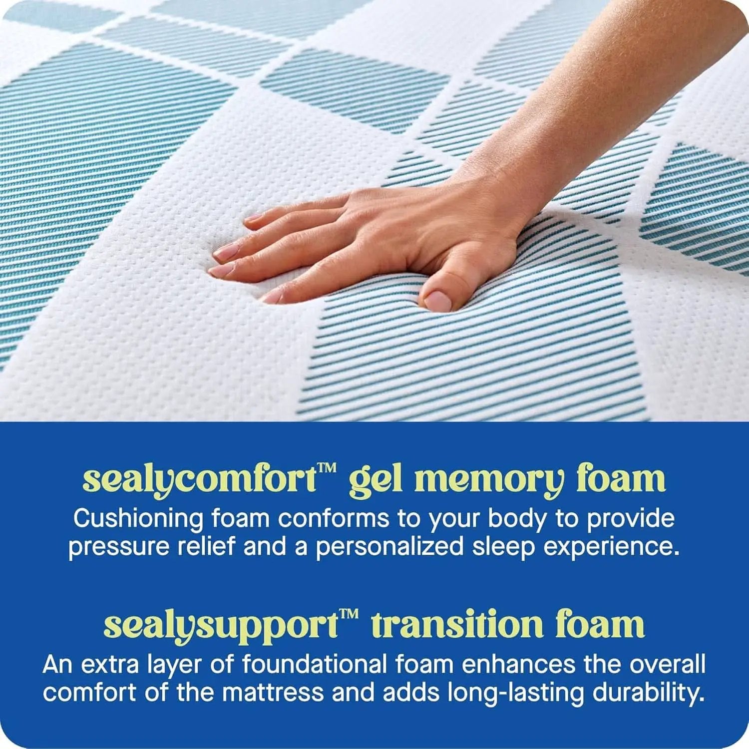 Queen Dreamlife Gel Memory Foam Mattress Surface Guard from PriceLows™