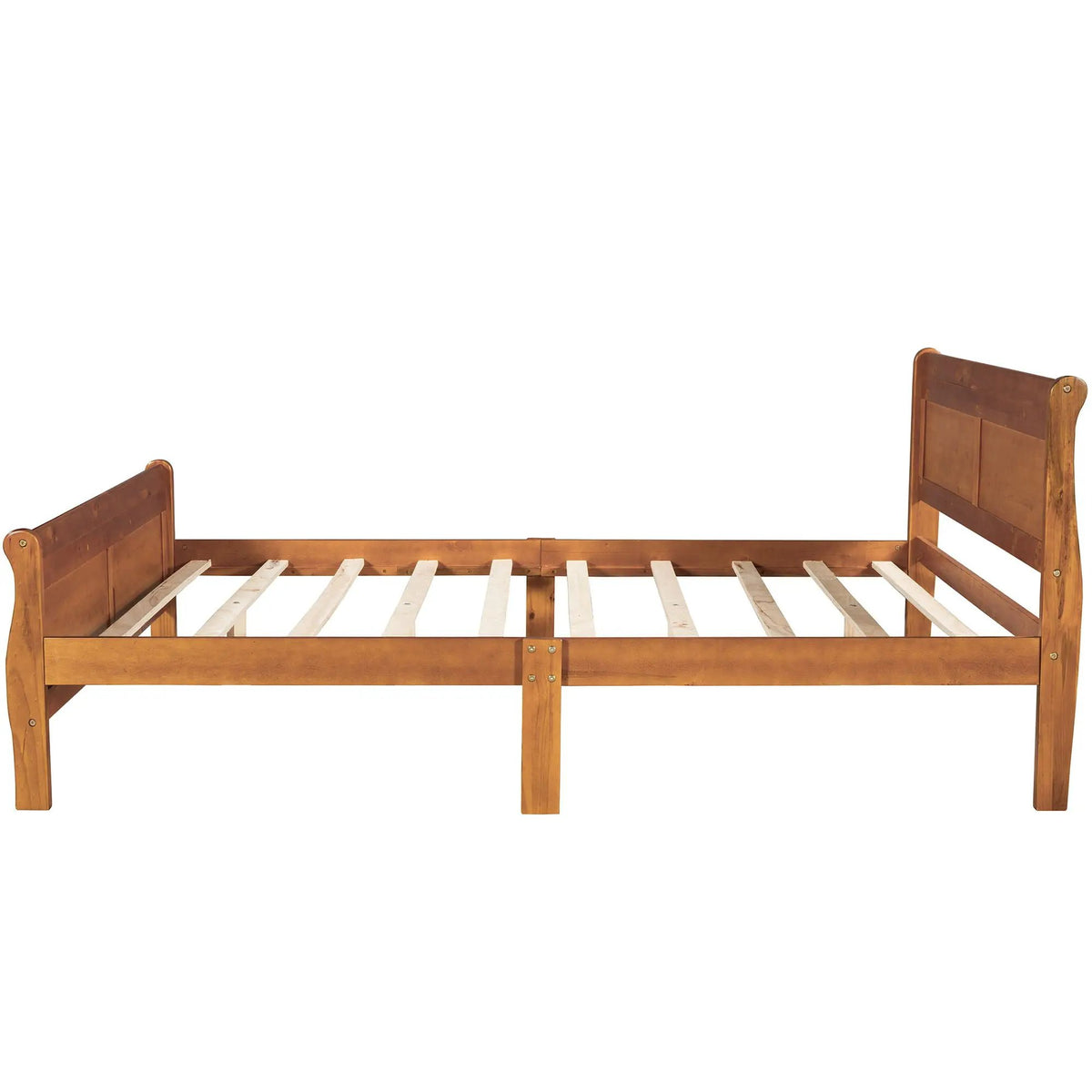 Wood Platform Bed Frame | Headboard Footboard | Wood Slat Support