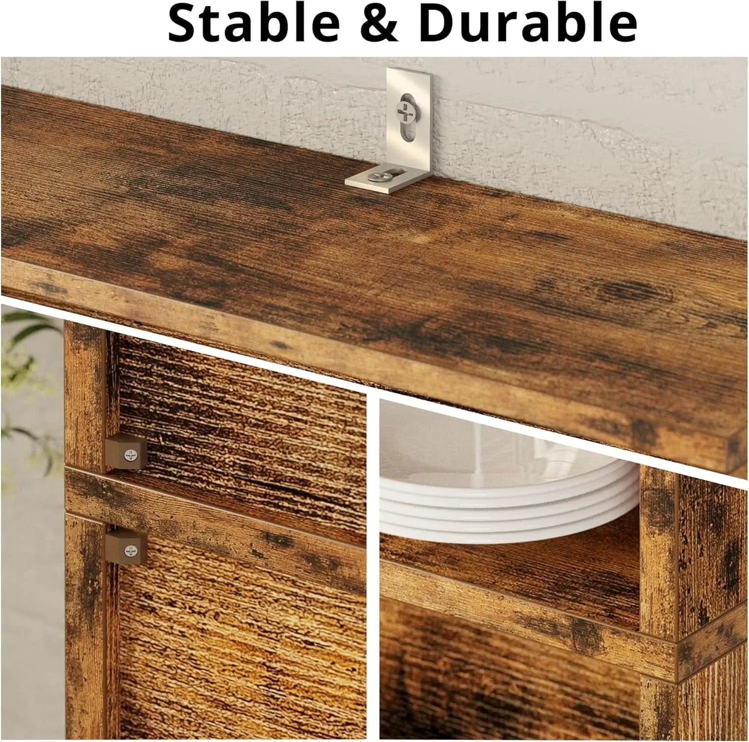 Industrial Bookshelves With Doors 5 Shelf Floor Standing from PriceLows™