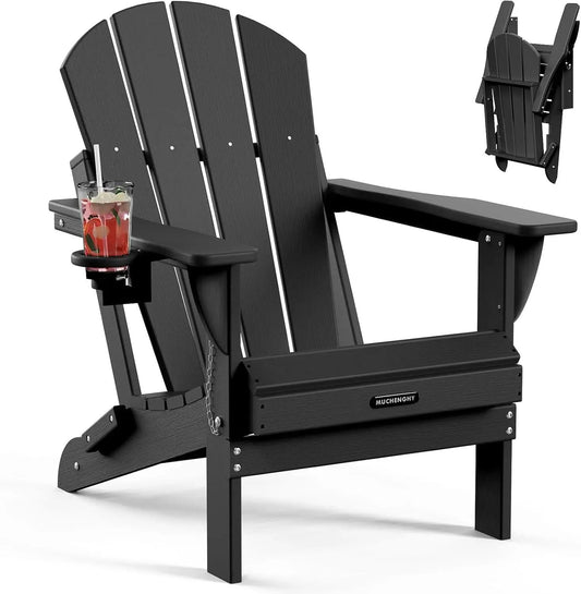 Folding Weather Resistant Adirondack Chairs for Outdoor Relaxation from PriceLows™