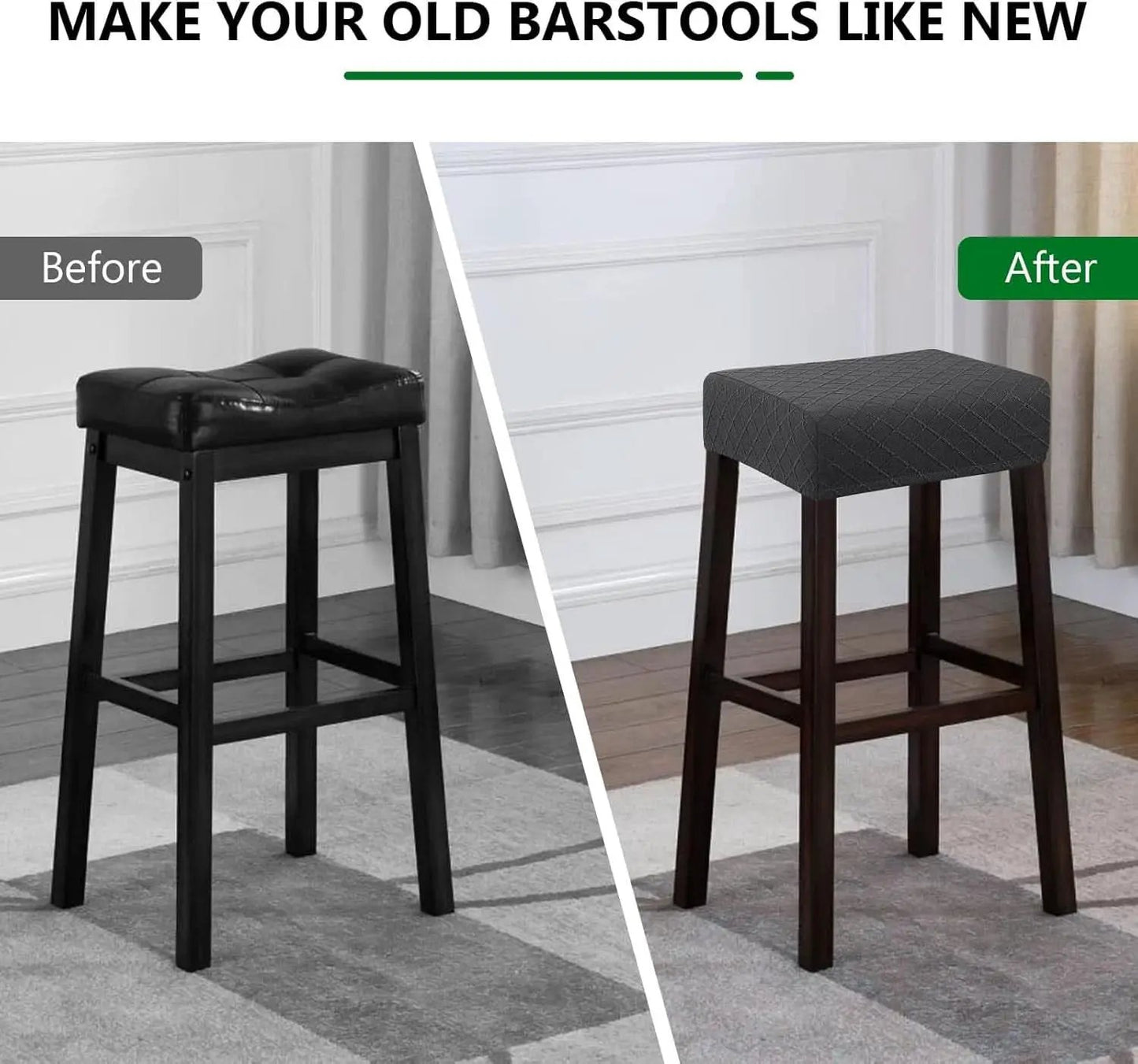 Stretch Waterproof Bar Stool Covers 2 Pack For Counter from PriceLows™