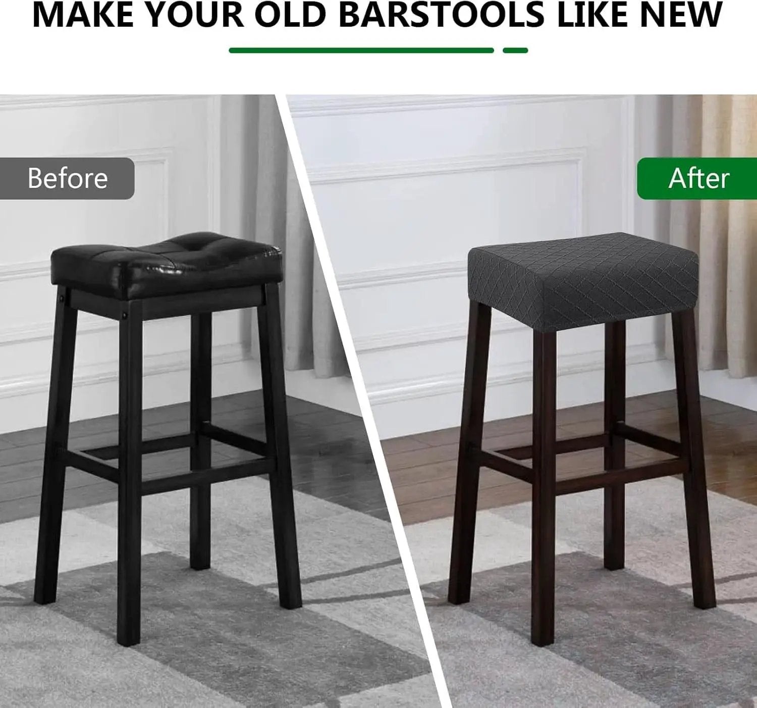Stretch Waterproof Bar Stool Covers 2 Pack For Counter from PriceLows™