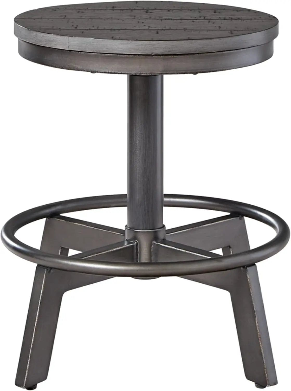 Torjin Gray Industrial Counter Height Stool Set of Two from PriceLows™