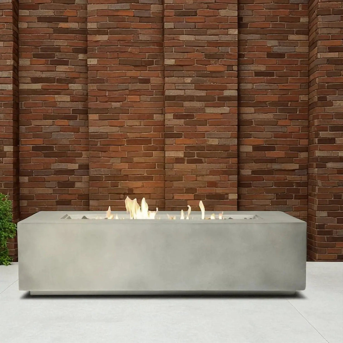 Gas Fire Pit Table | Propane Or Natural Gas | Fiber Concrete | Push-Button Control Panel