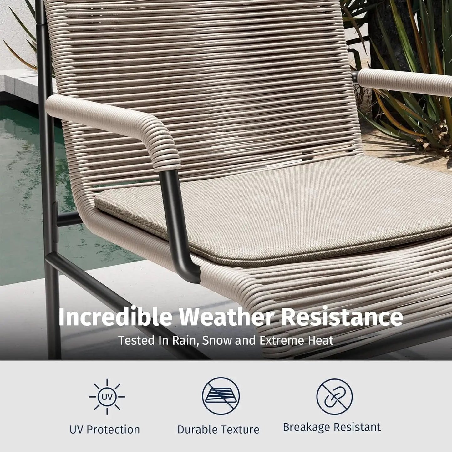 Modern Four Piece Patio Furniture Set for Outdoor Spaces from PriceLows™