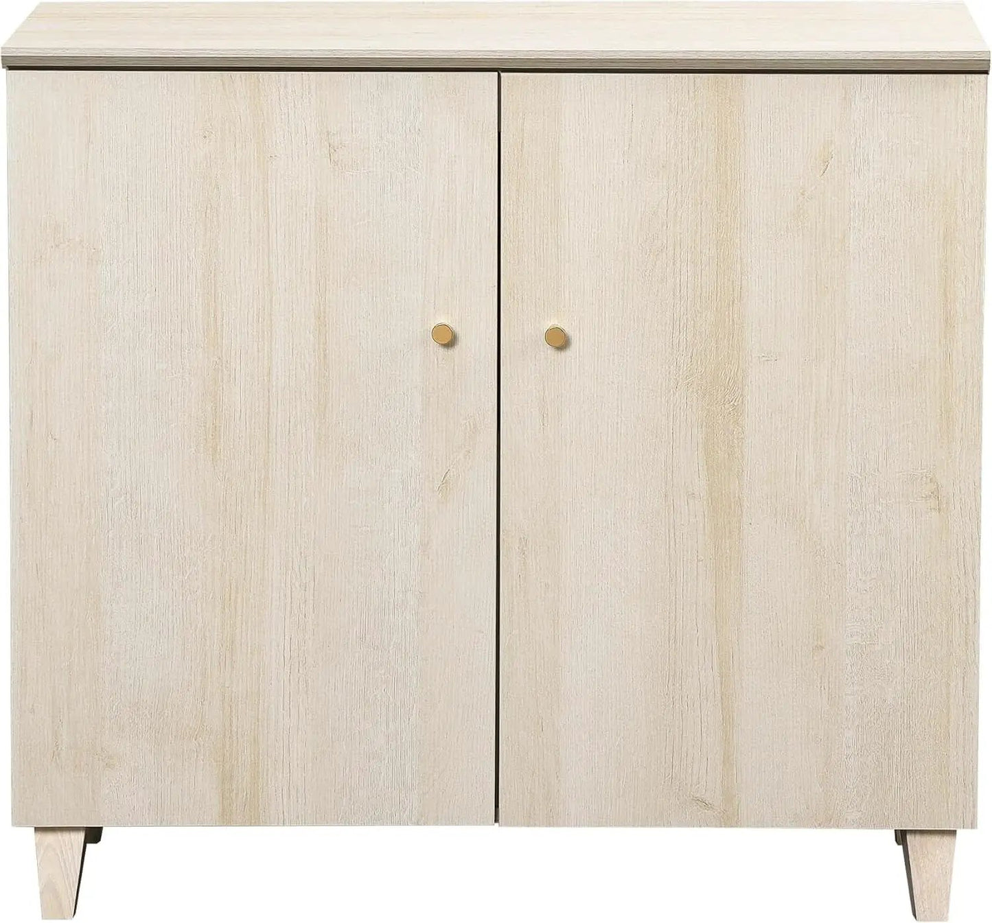35.4 Inch Wide Light Oak Sideboard Storage Cabinet from PriceLows™