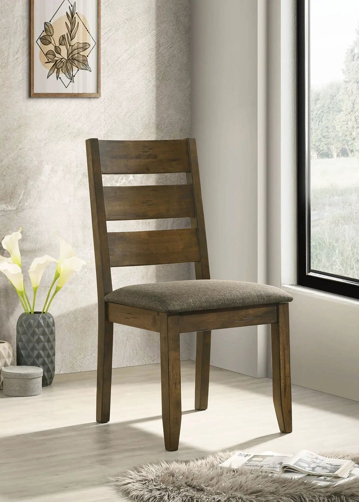 Alston Wood Dining Side Chair Knotty Nutmeg (Set of 2) | 20 x 22.75 x 38 in | Wood | Dining Room
