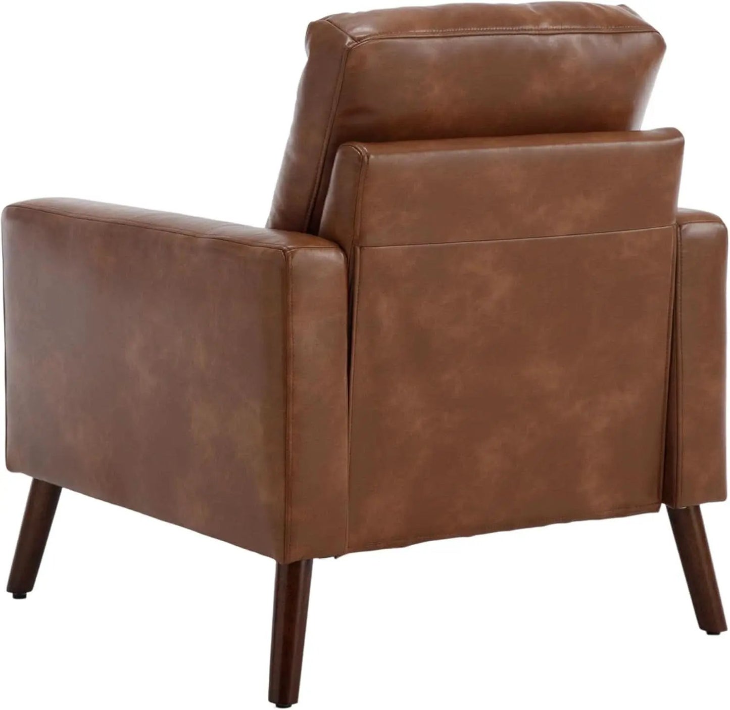 Brown Distinctive Tufted Faux Leather Armchairs Set from PriceLows™