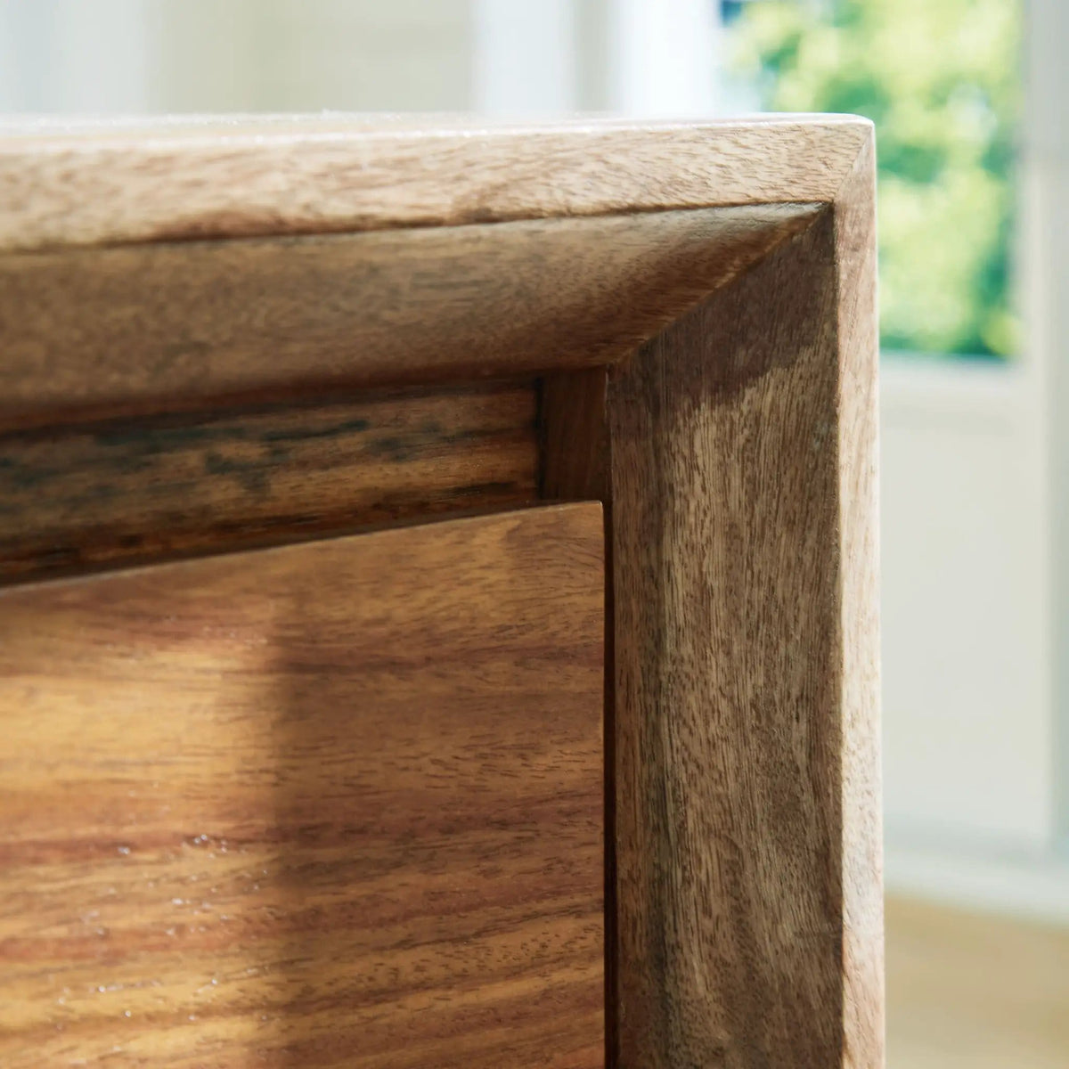 Dressonni Five Drawer Chest | 36 x 18 x 50.63 in | Mdf & Veneer | Brown