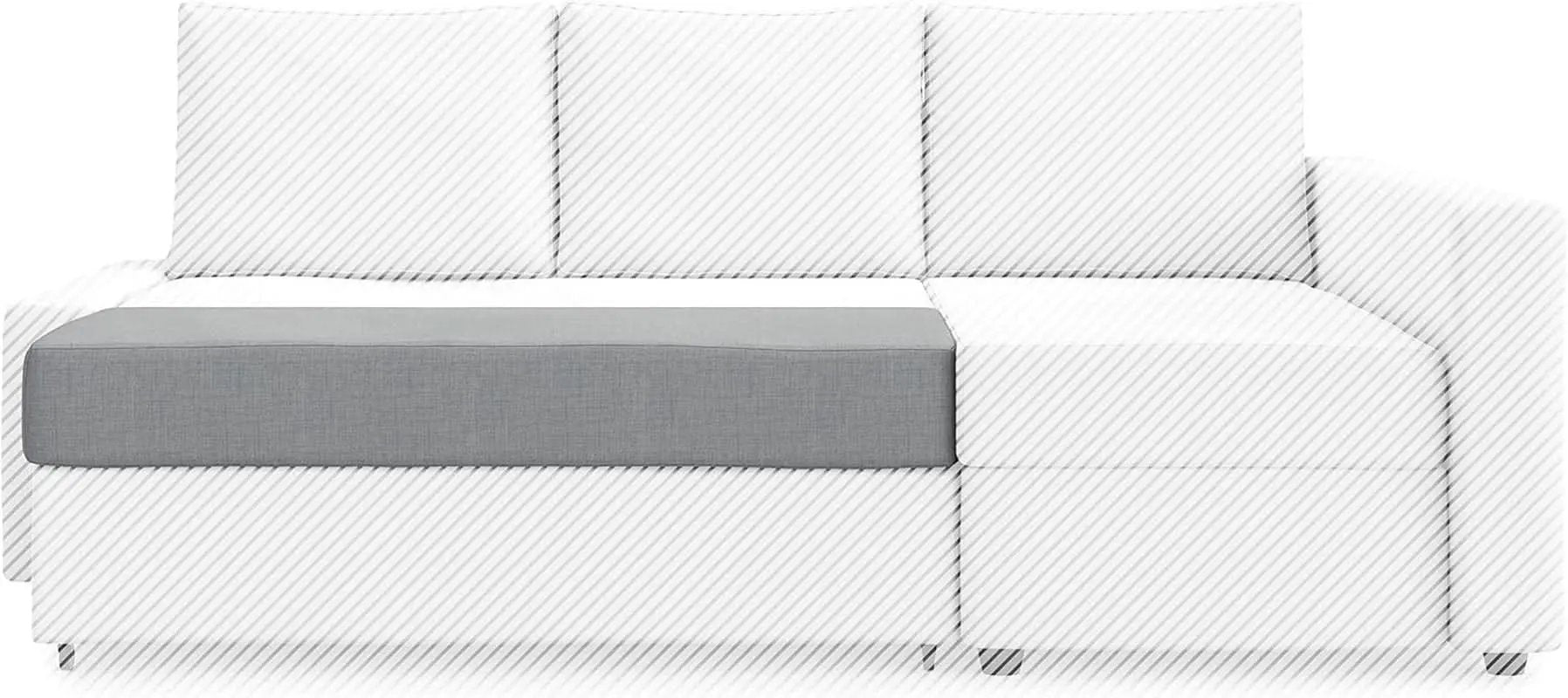 Friheten Slipcover For Ikea Friheten Sofa Bed With Chaise Light Grey from PriceLows™