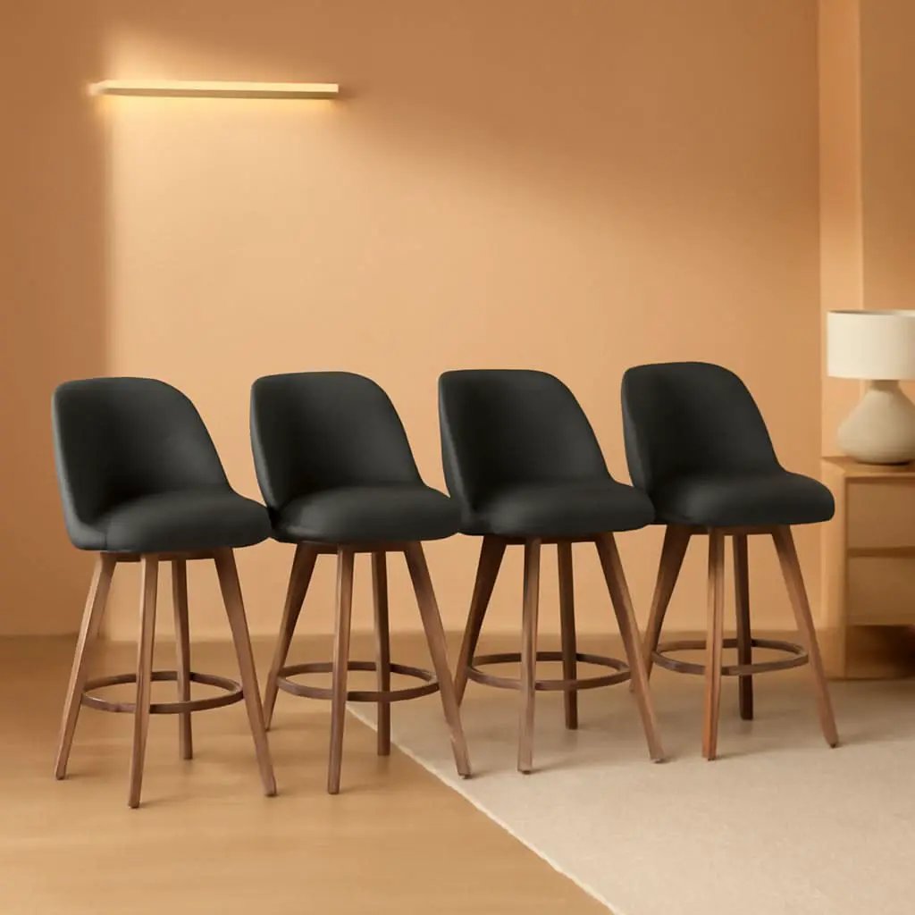 Counter Height Bar Stools Set Of Four 26 Inch Gray from PriceLows™