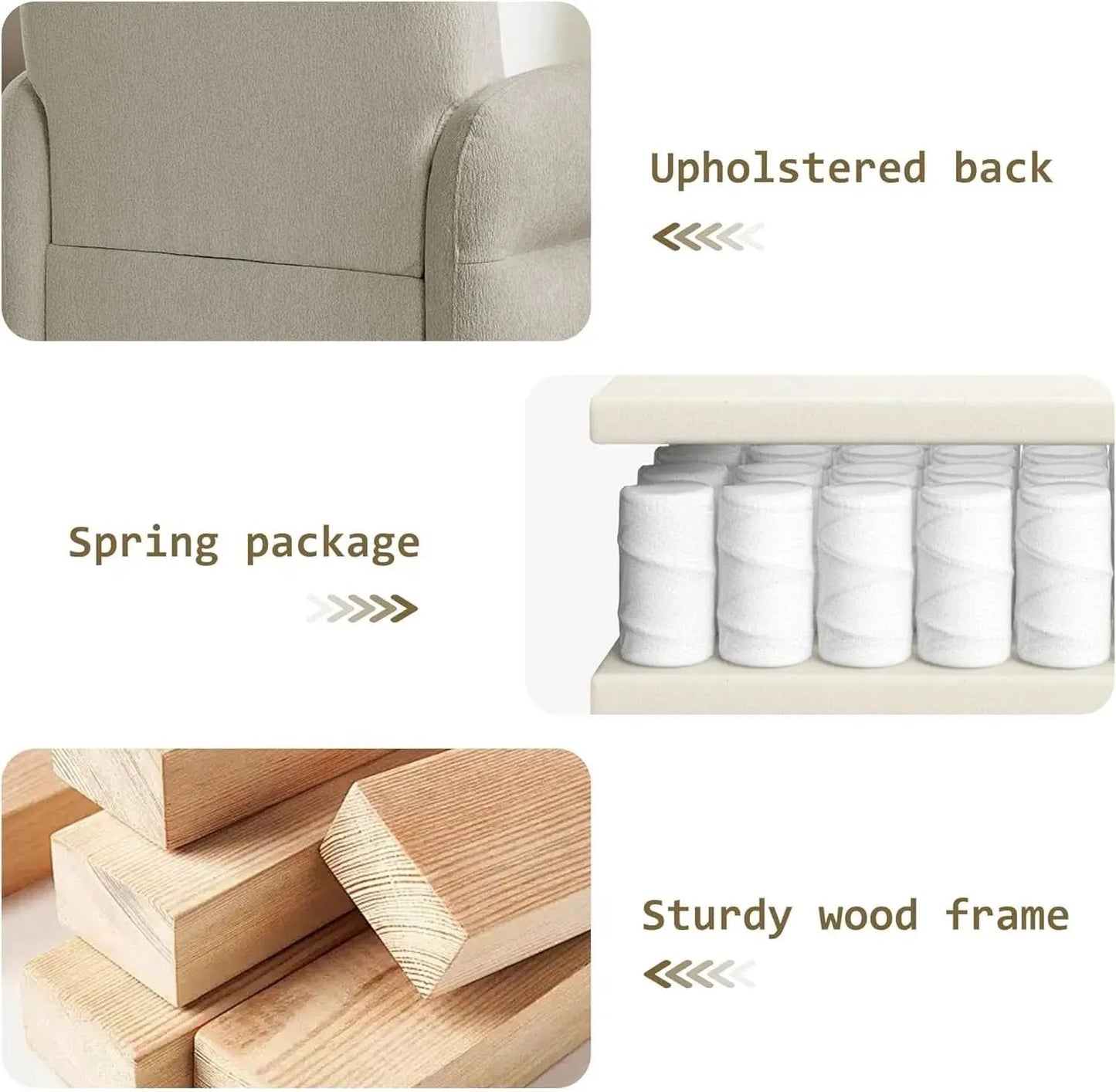33Point5Inch Modern Reading Chair With HiddenStorage from PriceLows™
