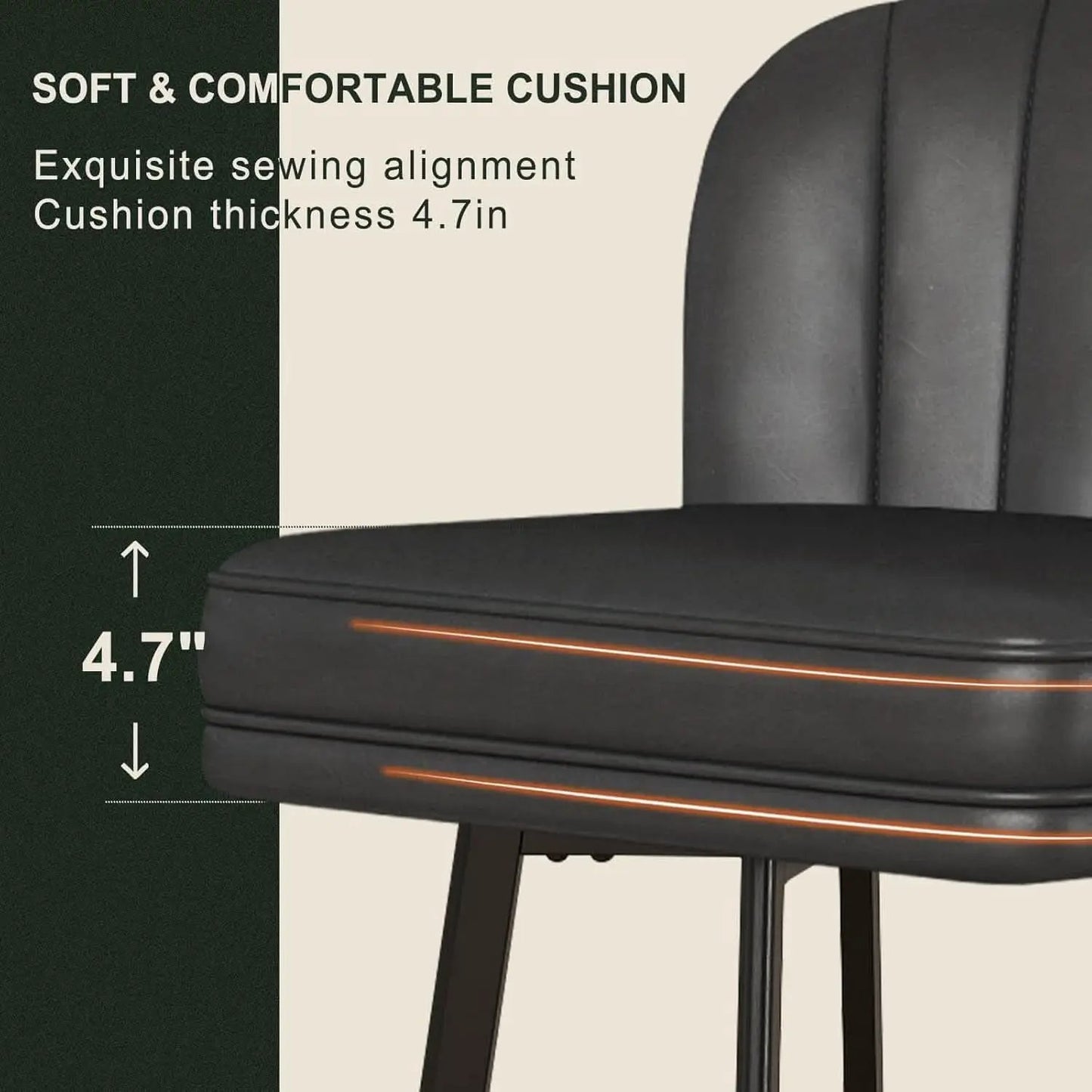 Modern Swivel Counter Height Bar Stools Set of Four from PriceLows™