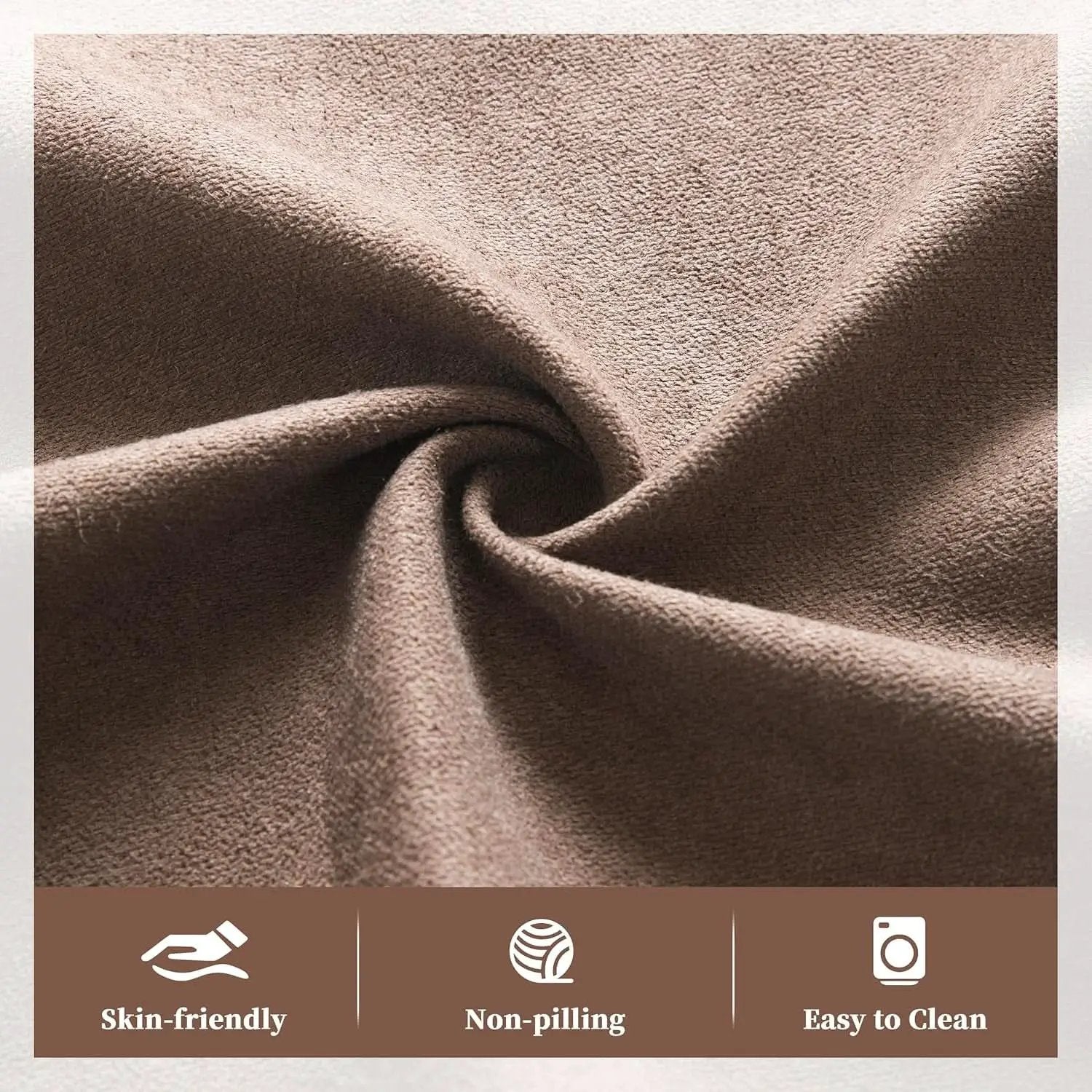 Brown Fabric Recliner Sofa With Heated Massage USB Port from PriceLows™