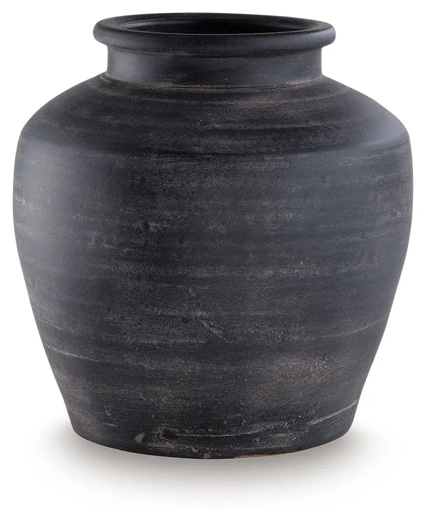 Meadie 12 Inch Ceramic Vase | Distressed Finish | Time-Worn Weathered Look | Artisanal Character