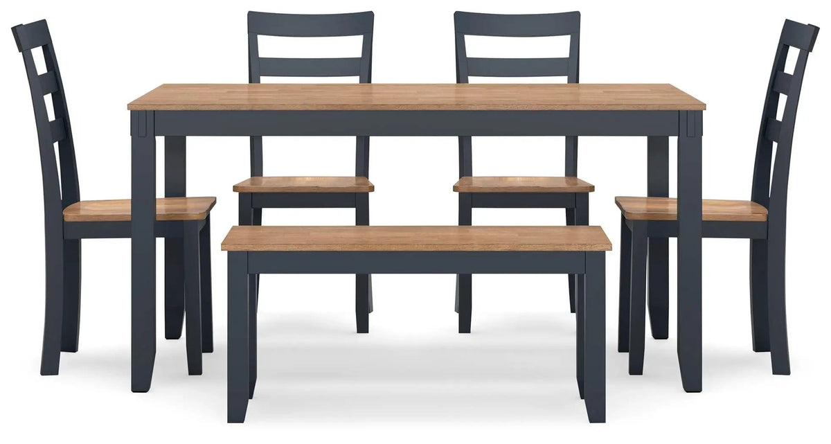 Gesthaven Dining Room Table Set | 3 Pieces | Wood | Dining Room