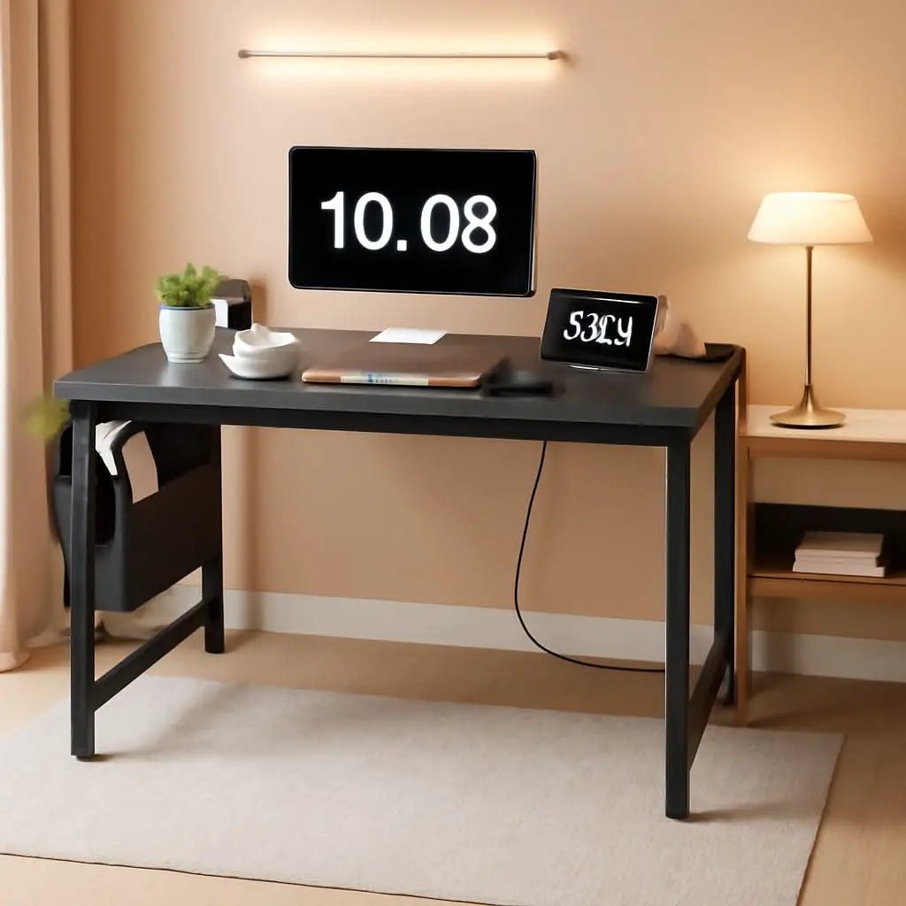 39 Inch Computer Desk With Built In Power Outlet And USB Charging Ports from PriceLows™