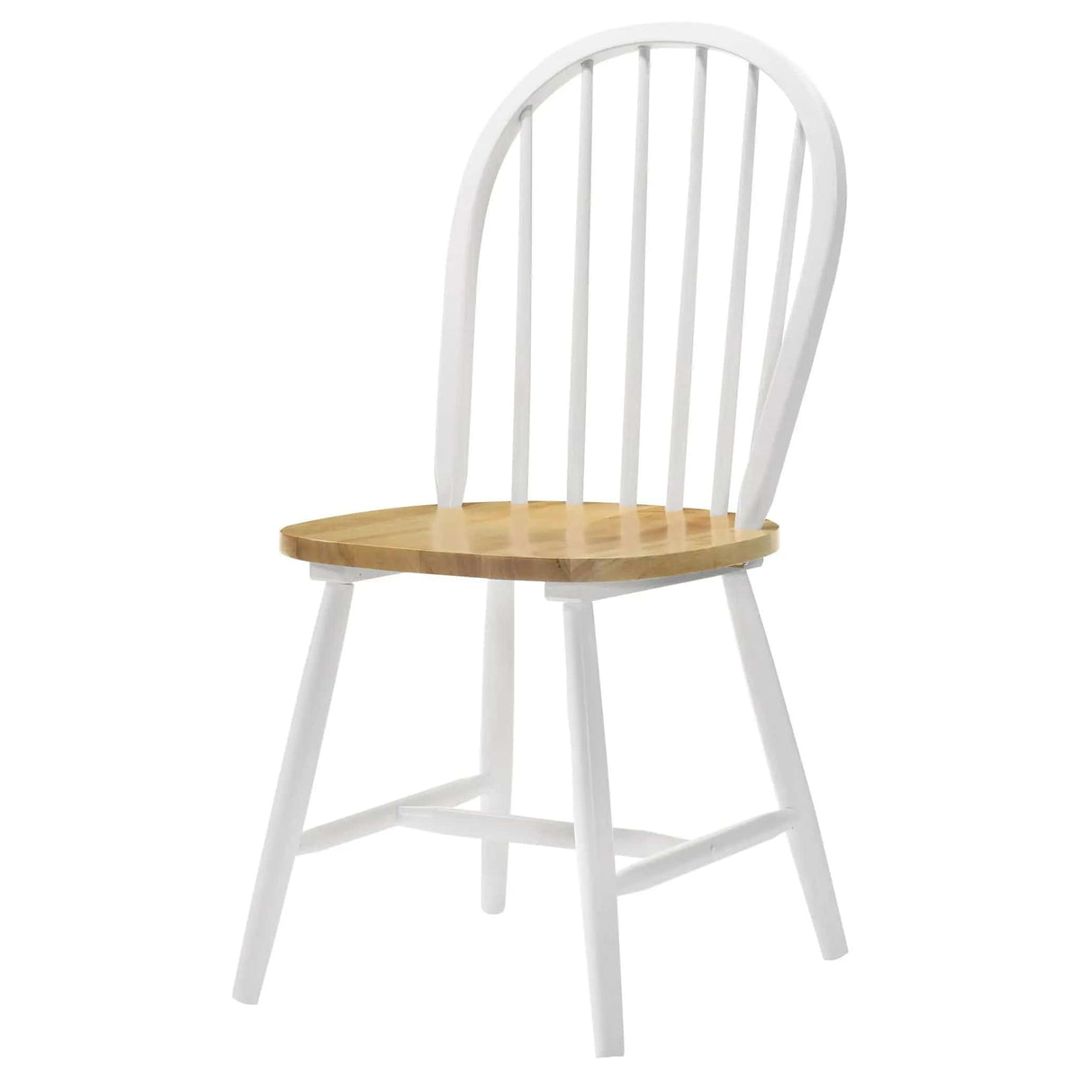 Cinder Wood Dining Side Chair White (Set of 4) | 17.75 x 19.5 x 36.5 in | Rubberwood & Engineered Wood | Dining Room