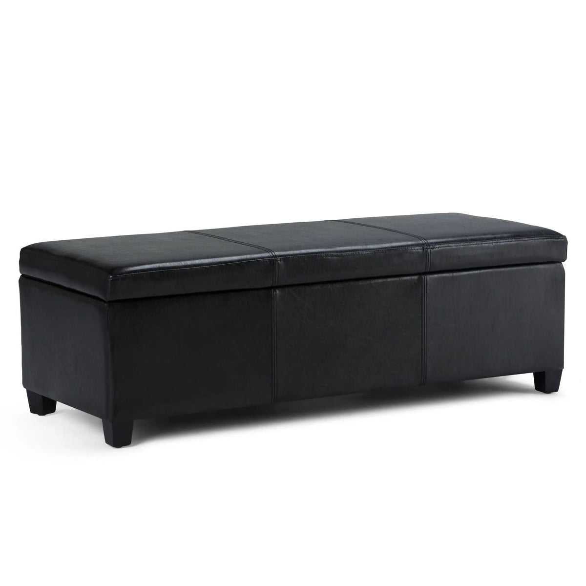 Storage Ottoman Bench | Solid Wood Frame | High Density Foam