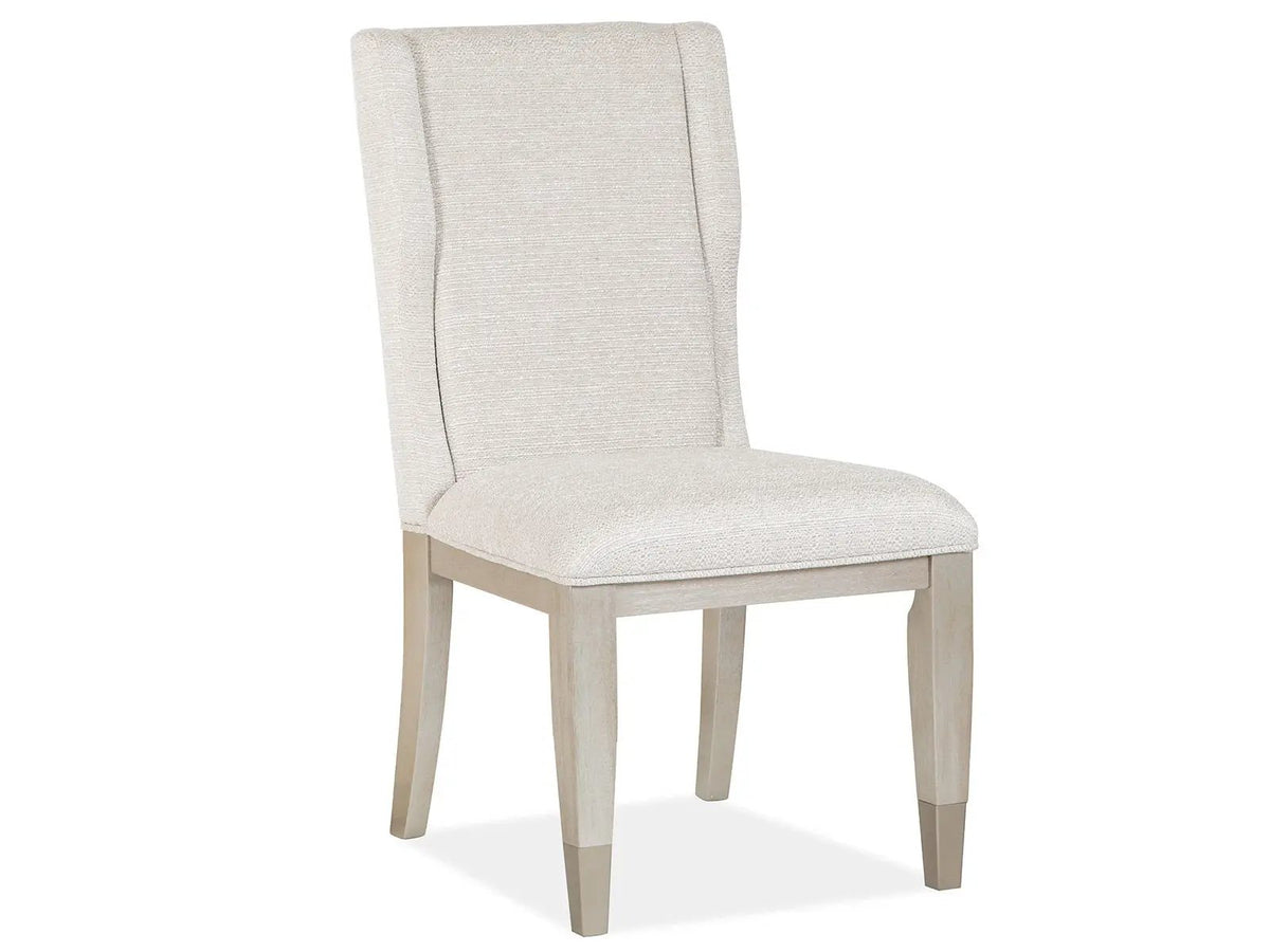 Lenox Host Side Chairs | Set Of 2 | Acadia White | Cathedral White Oak Veneer