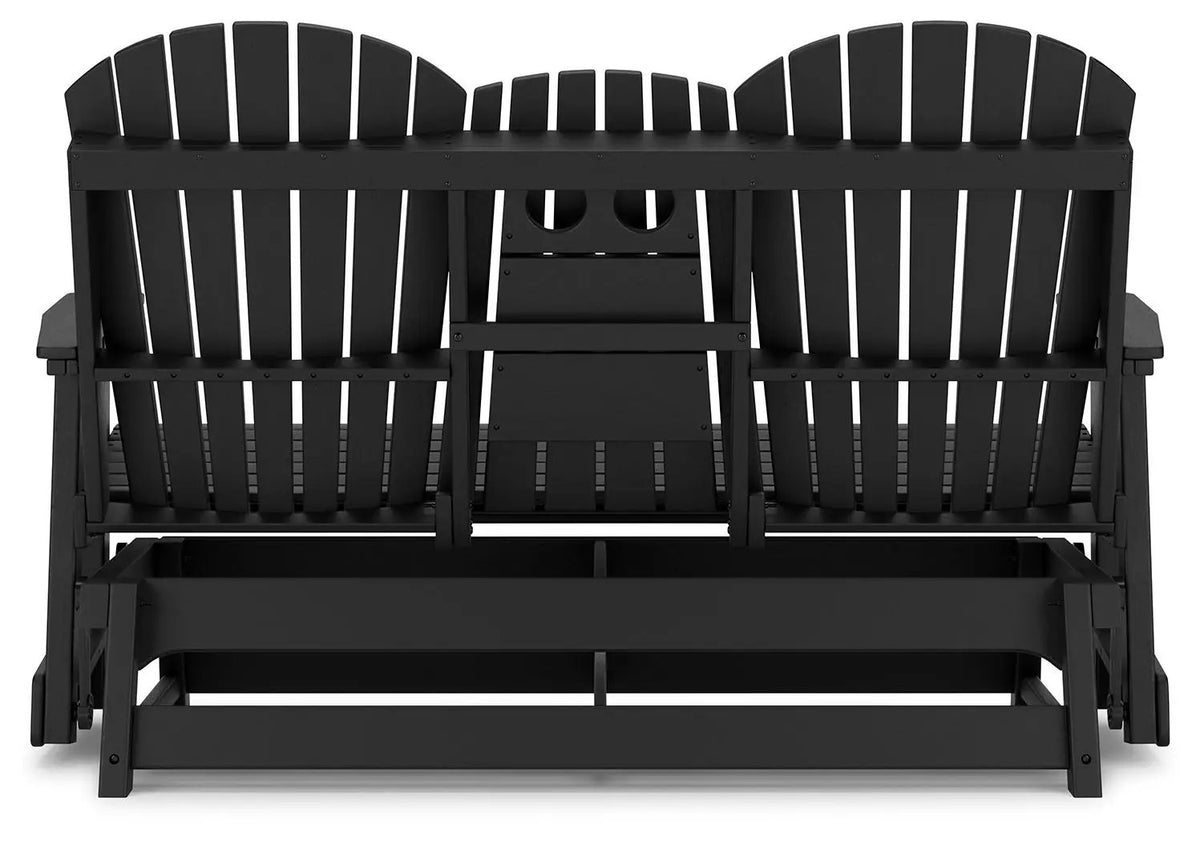 Hyland Wave Glider Loveseat | Adirondack-Inspired Design | 67 Inch Width | Outdoor Seating