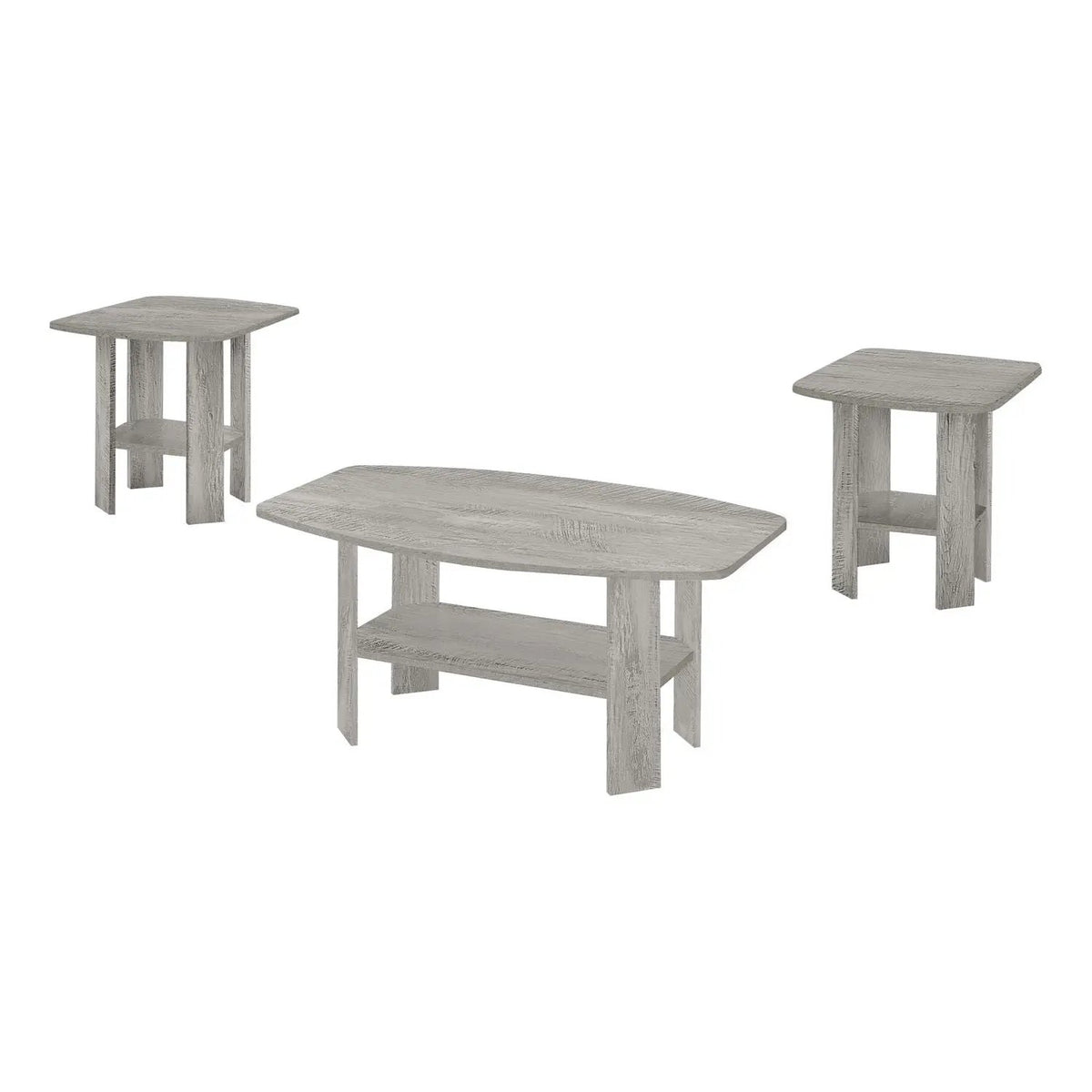 Coffee End And Accent Table Set | Set Of 3 | Wood-Look Finish | Child And Pet Safe