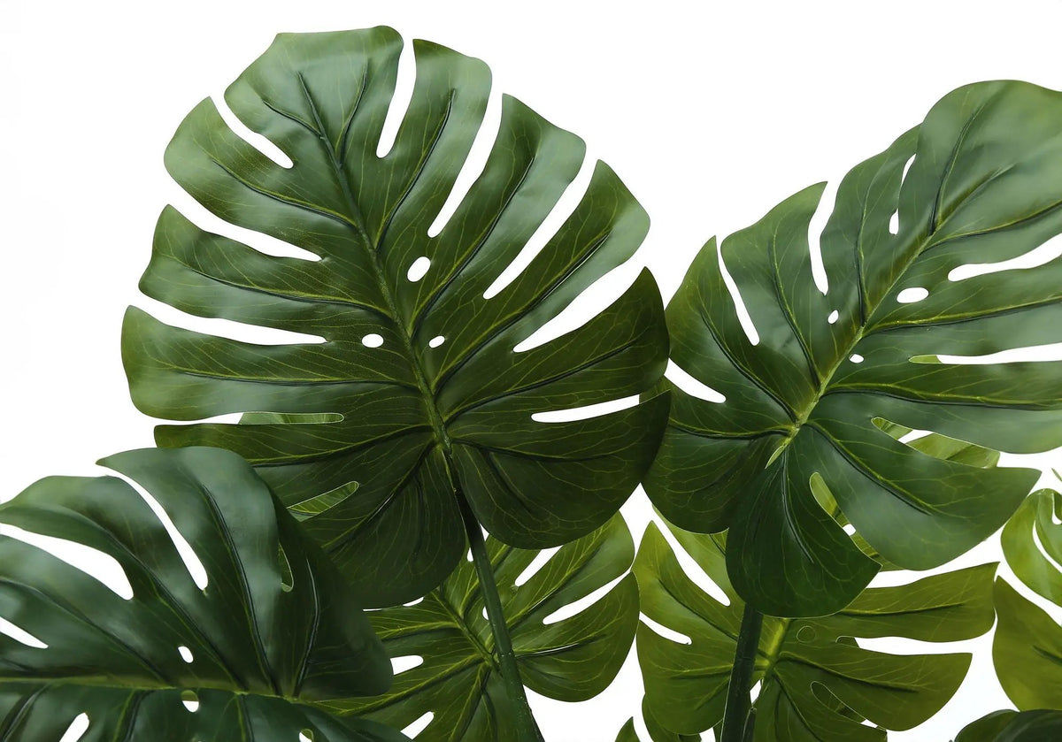 45 Inch Artificial Monstera Tree | 10 Real Touch Leaves | Indoor Faux Floor Plant | Potted