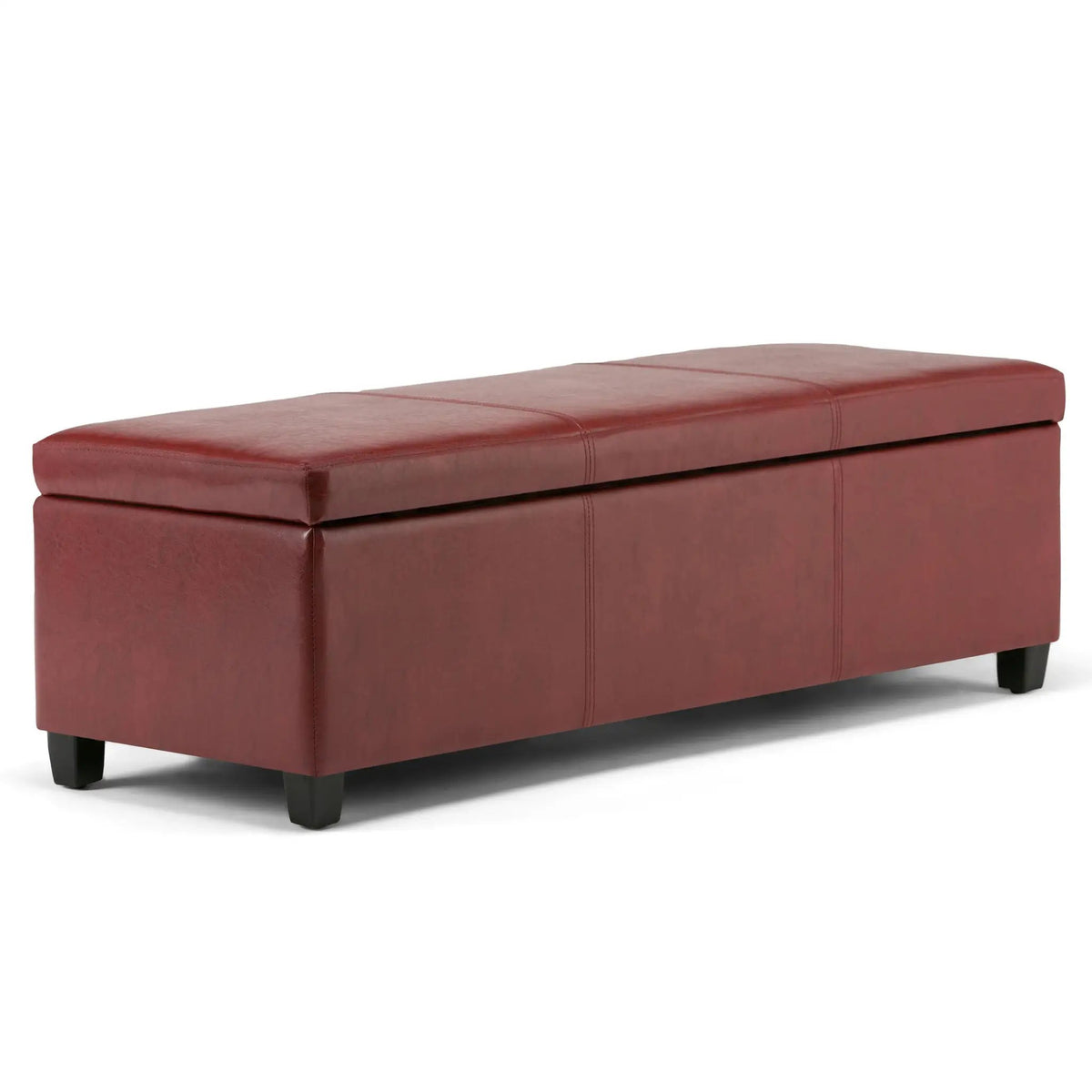Storage Ottoman Bench | Solid Wood Frame | High Density Foam