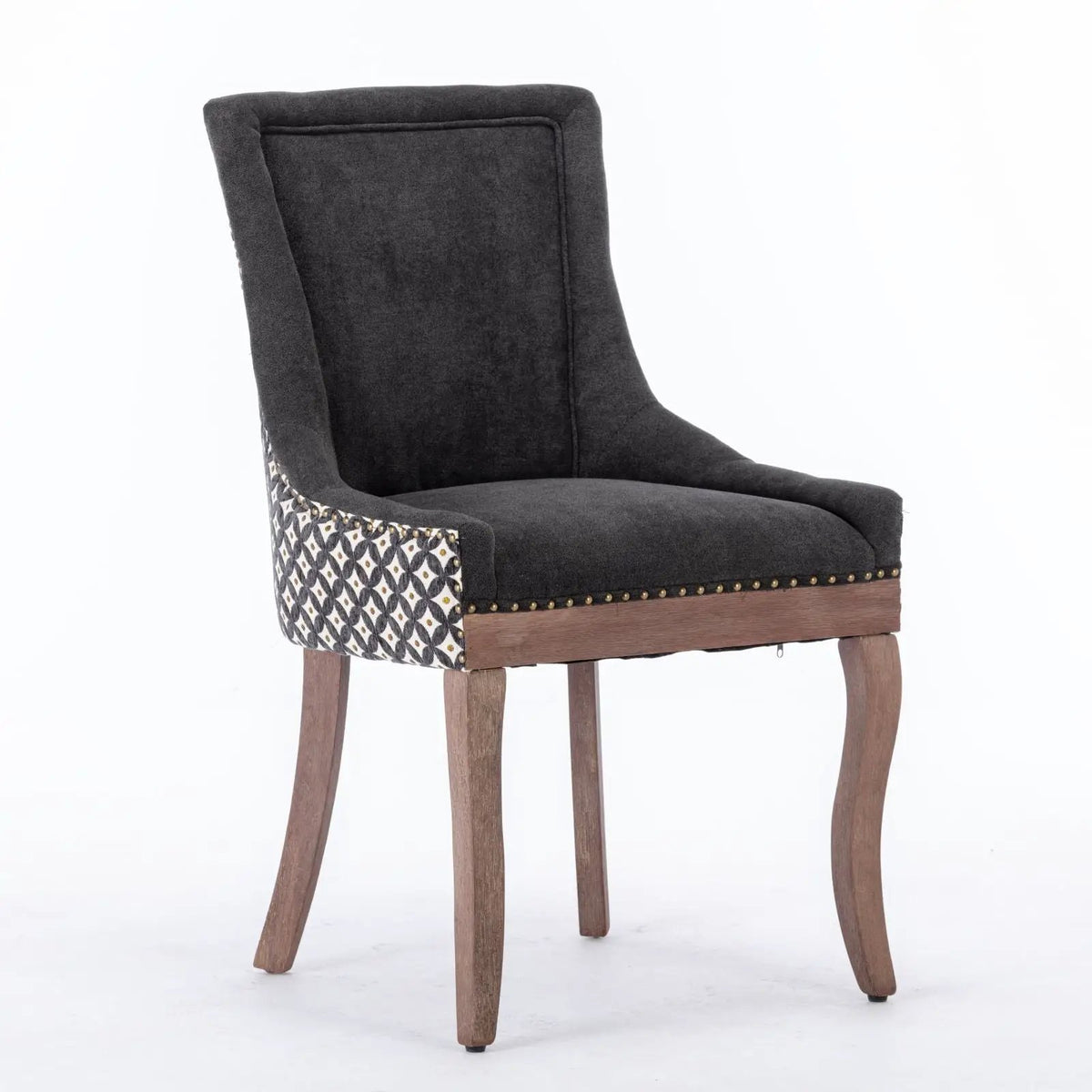 Ultra Side Dining Chairs | Set Of 2 | Luxurious Fabric | Mid-Century Modern Look
