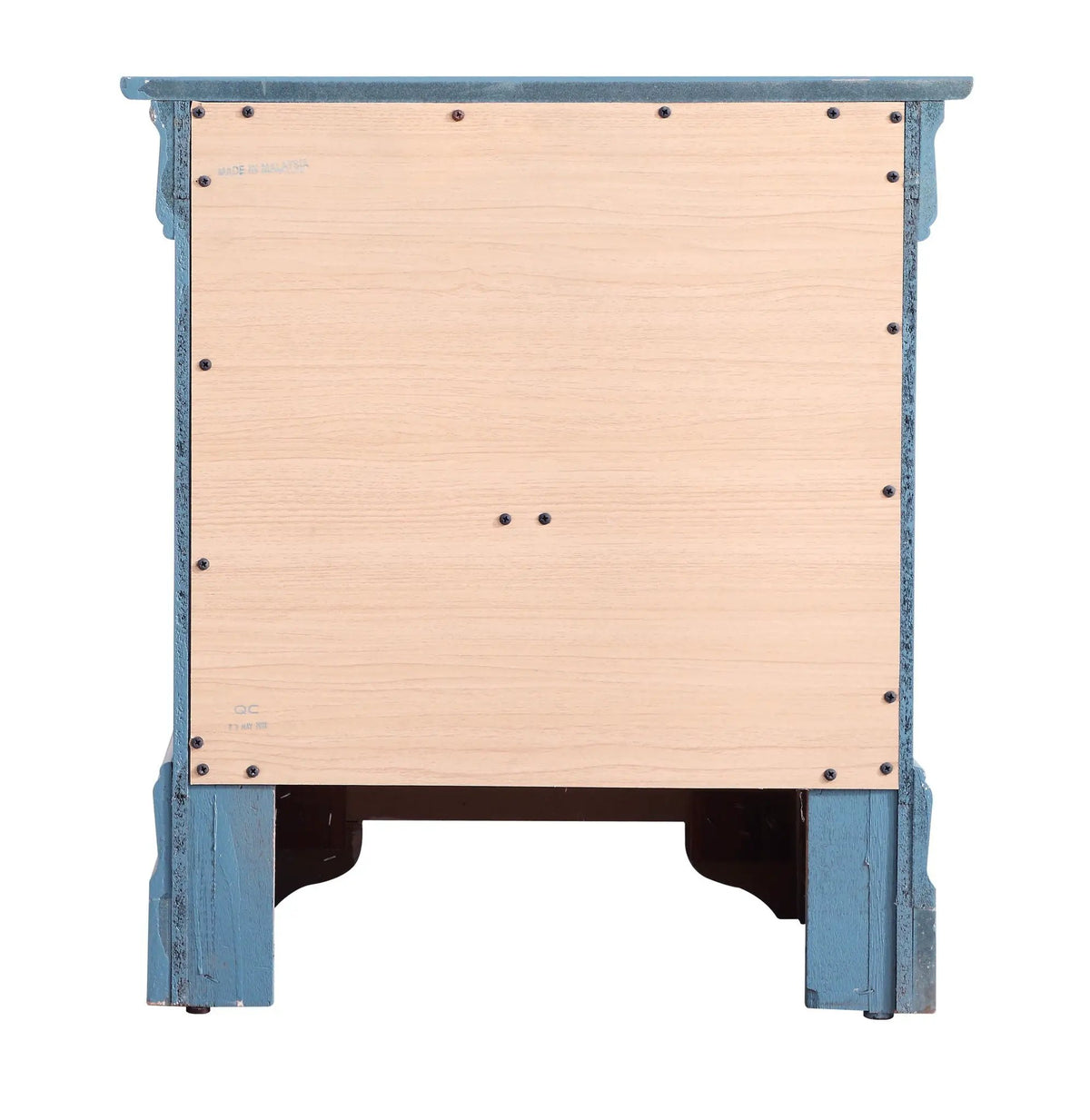 Louis Phillipe Nightstand | Traditional Wood Design | English Dovetailed Drawers | Metal Center Guides