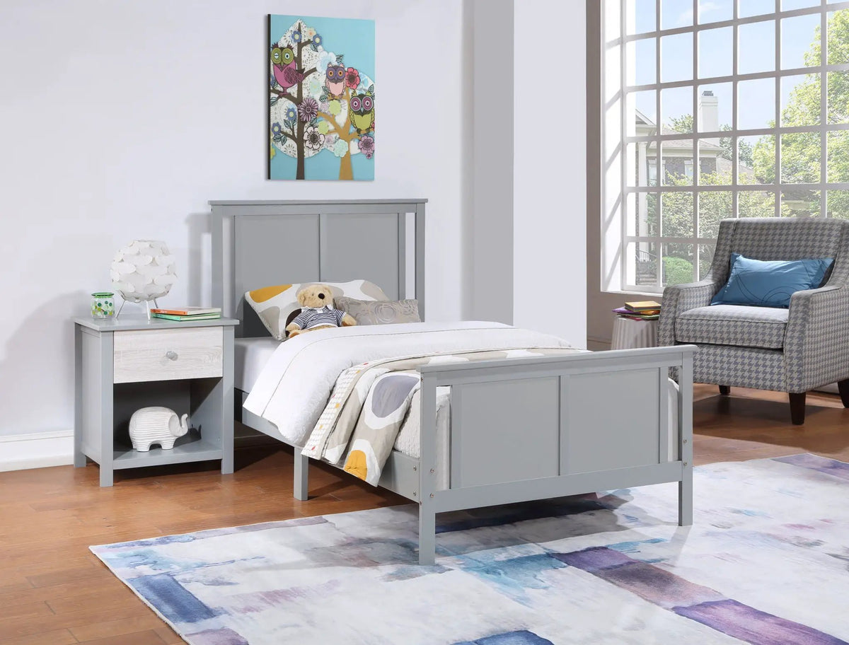 Connelly Twin Panel Bed | Split Panel Headboard | Reversible Back Panel | Traditional Heritage Design