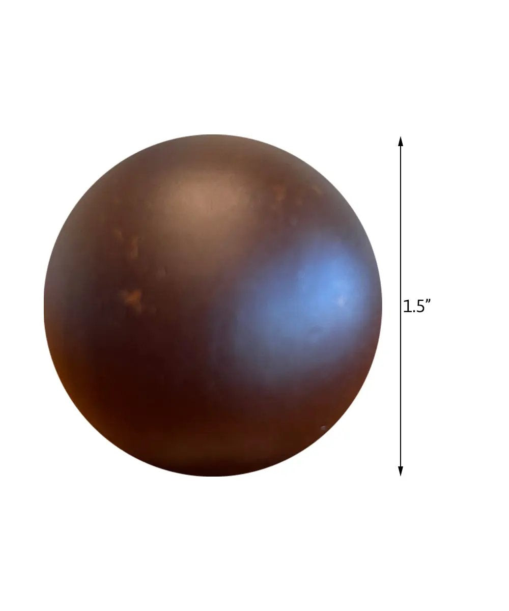 Lamp Finial | 1.5 Inch Height | 1/4-27 Thread | Walnut Ball
