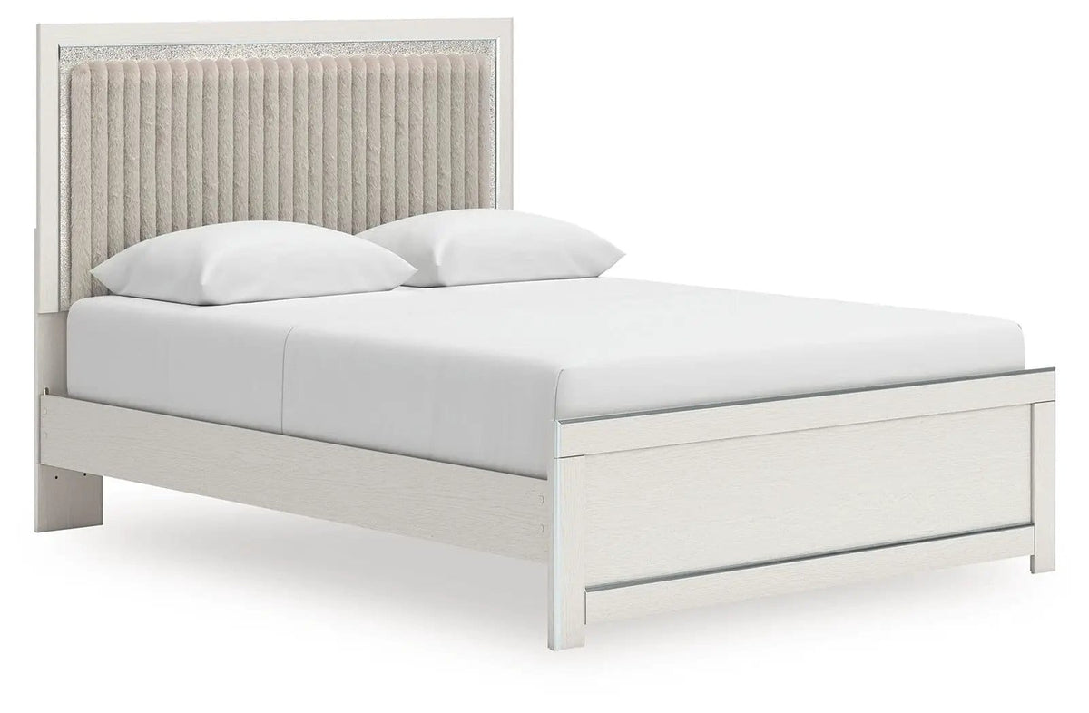 Zuraleus Upholstered Panel Platform Bed With Roll Slats | 4 Pieces | Bedroom Furniture | Bedroom